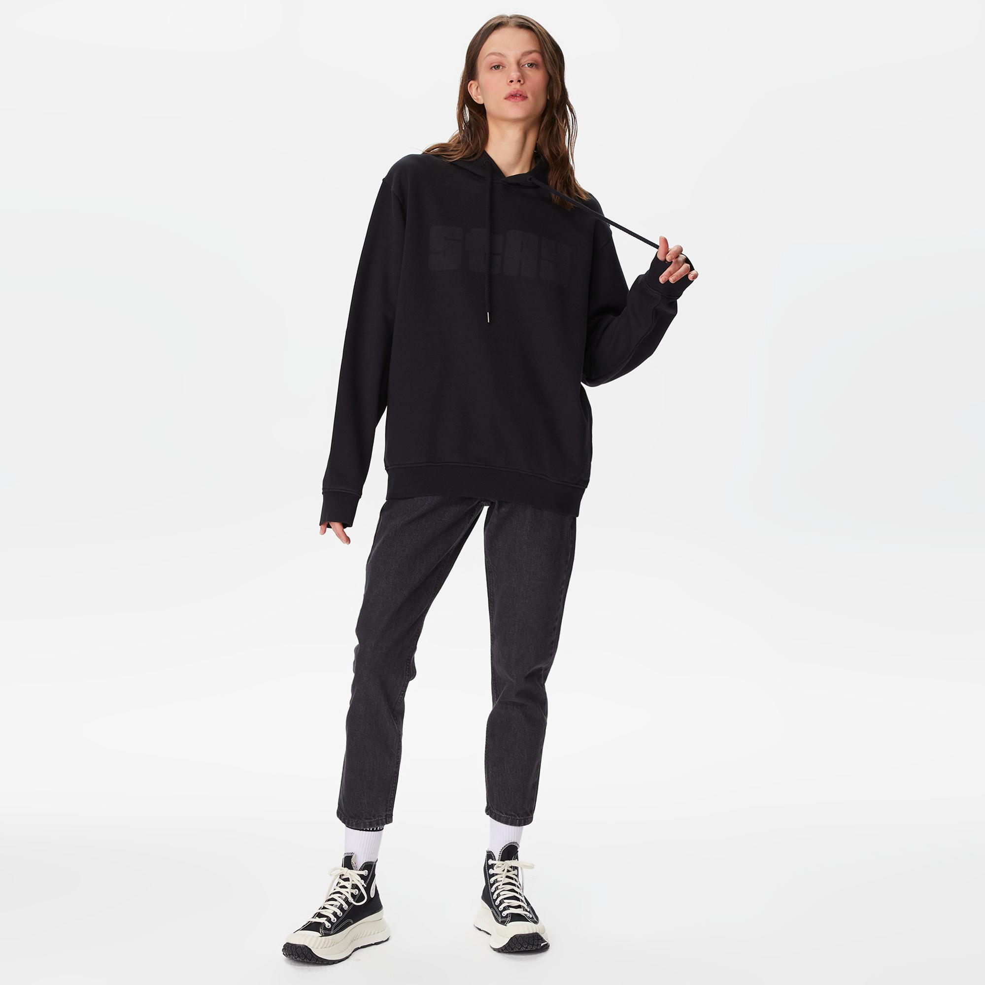 The Stay Line Etheral Unisex Siyah Hoodie