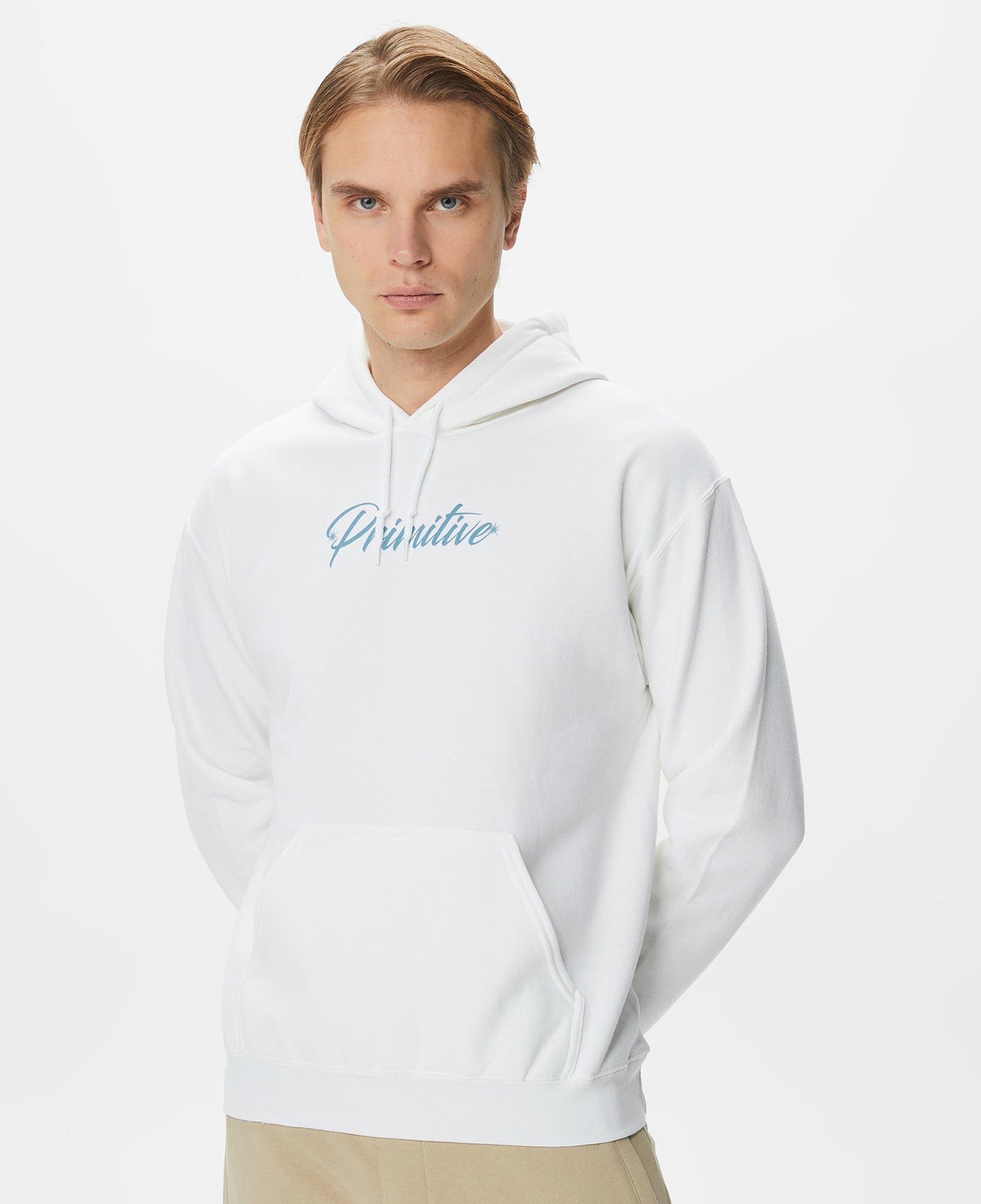 Primitive Shiver Erkek Beyaz Hoodie