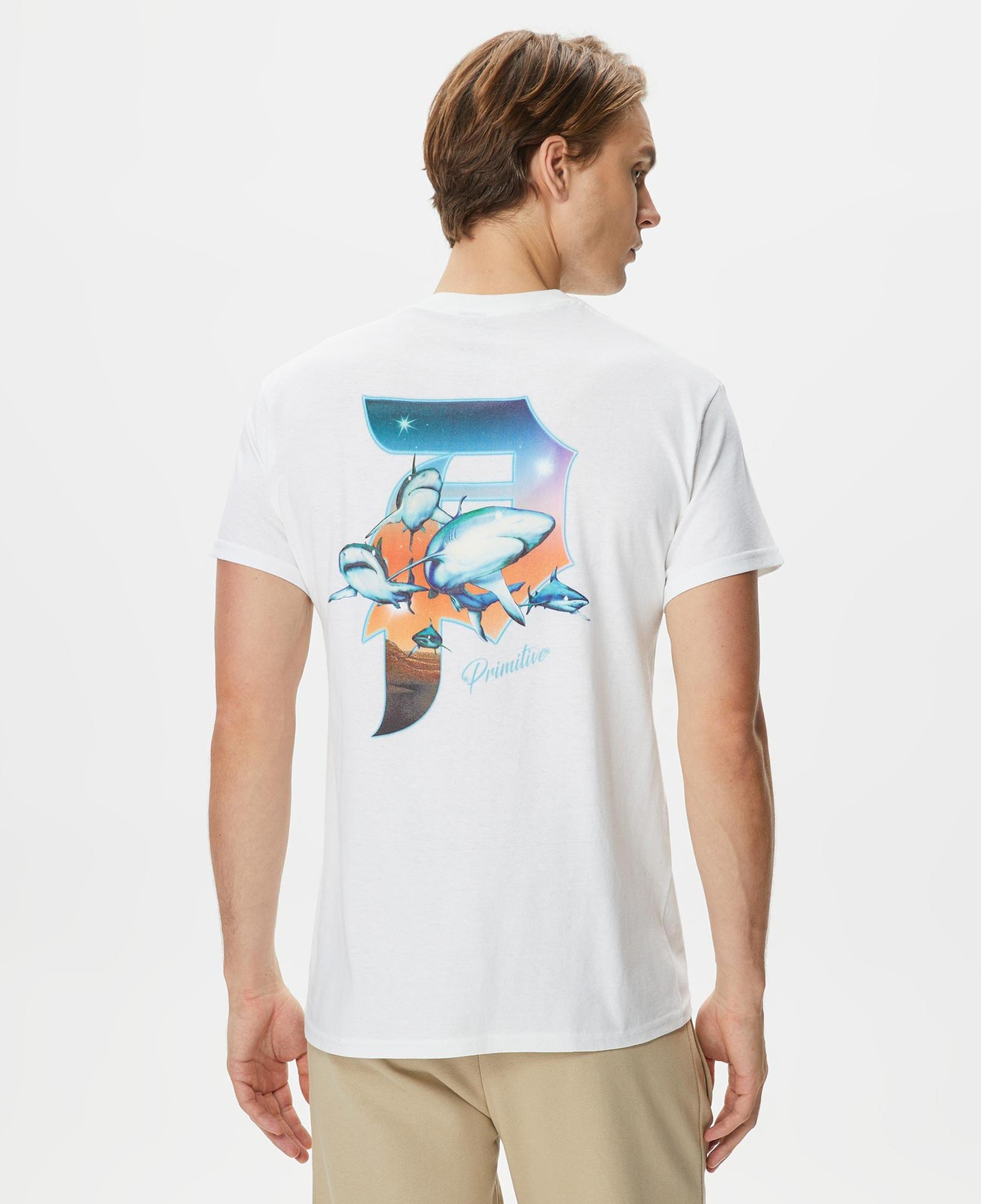 Primitive Shiver Erkek Beyaz T-Shirt