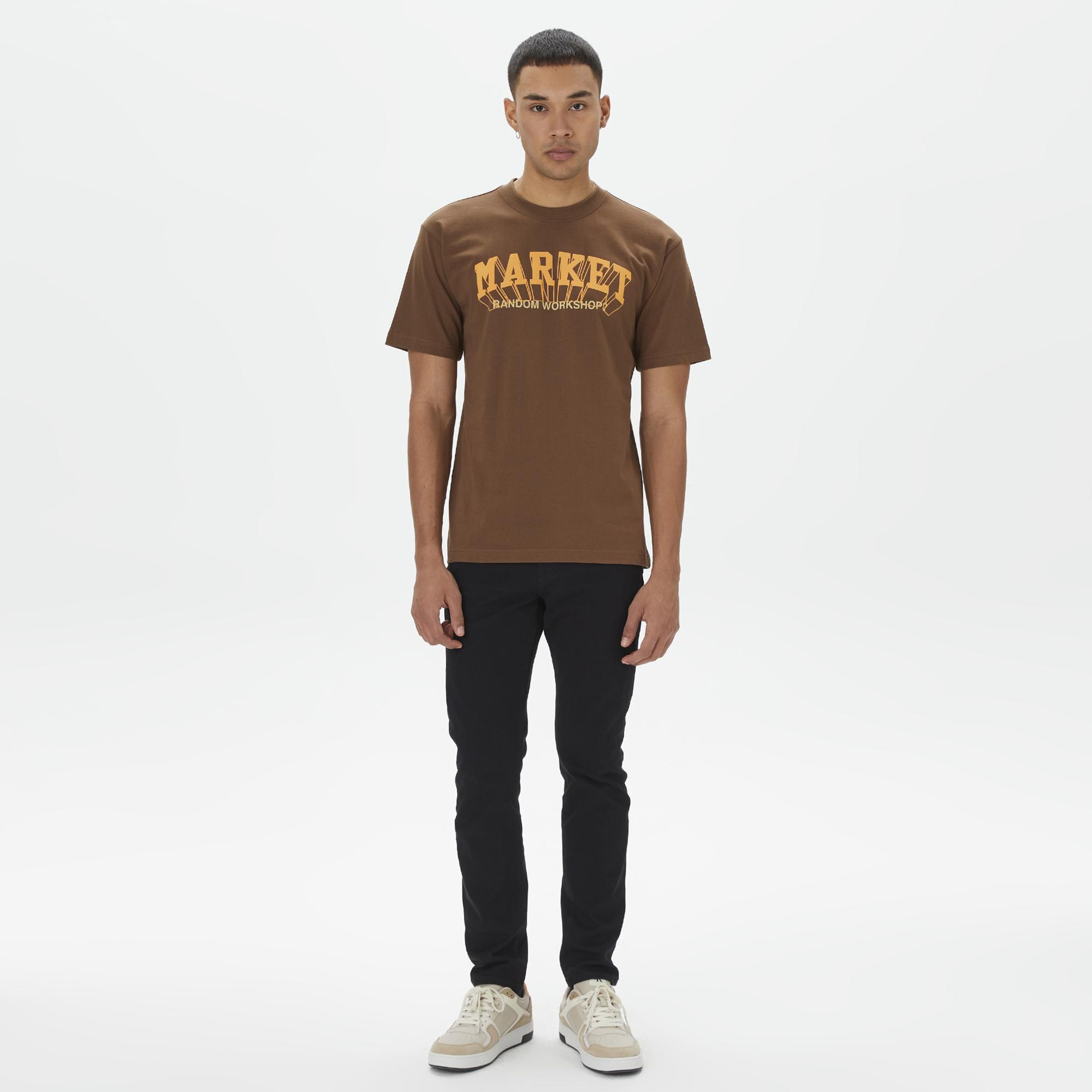 Market Super Market Erkek Kahverengi T-Shirt