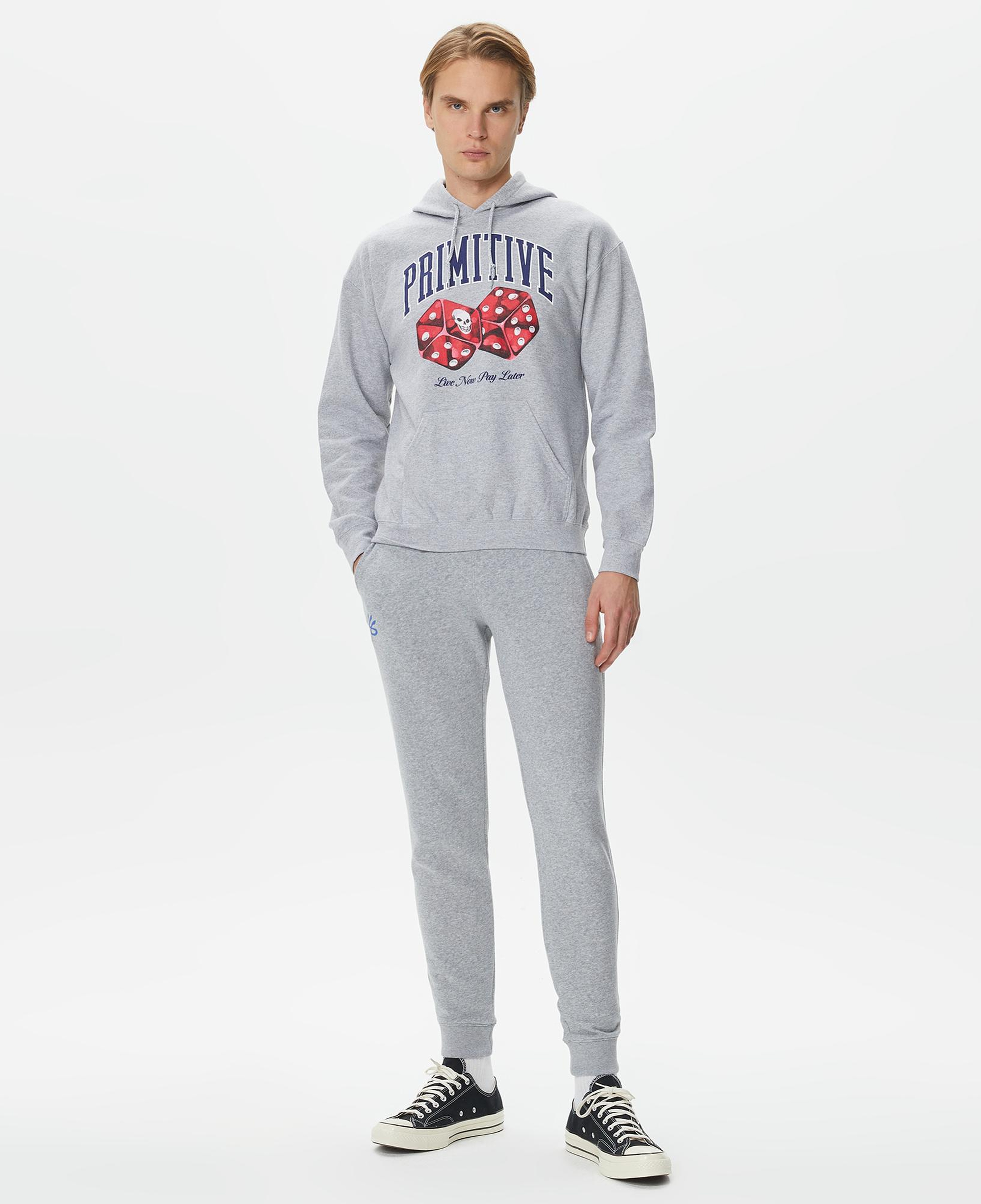 Primitive Payday Erkek Gri Hoodie