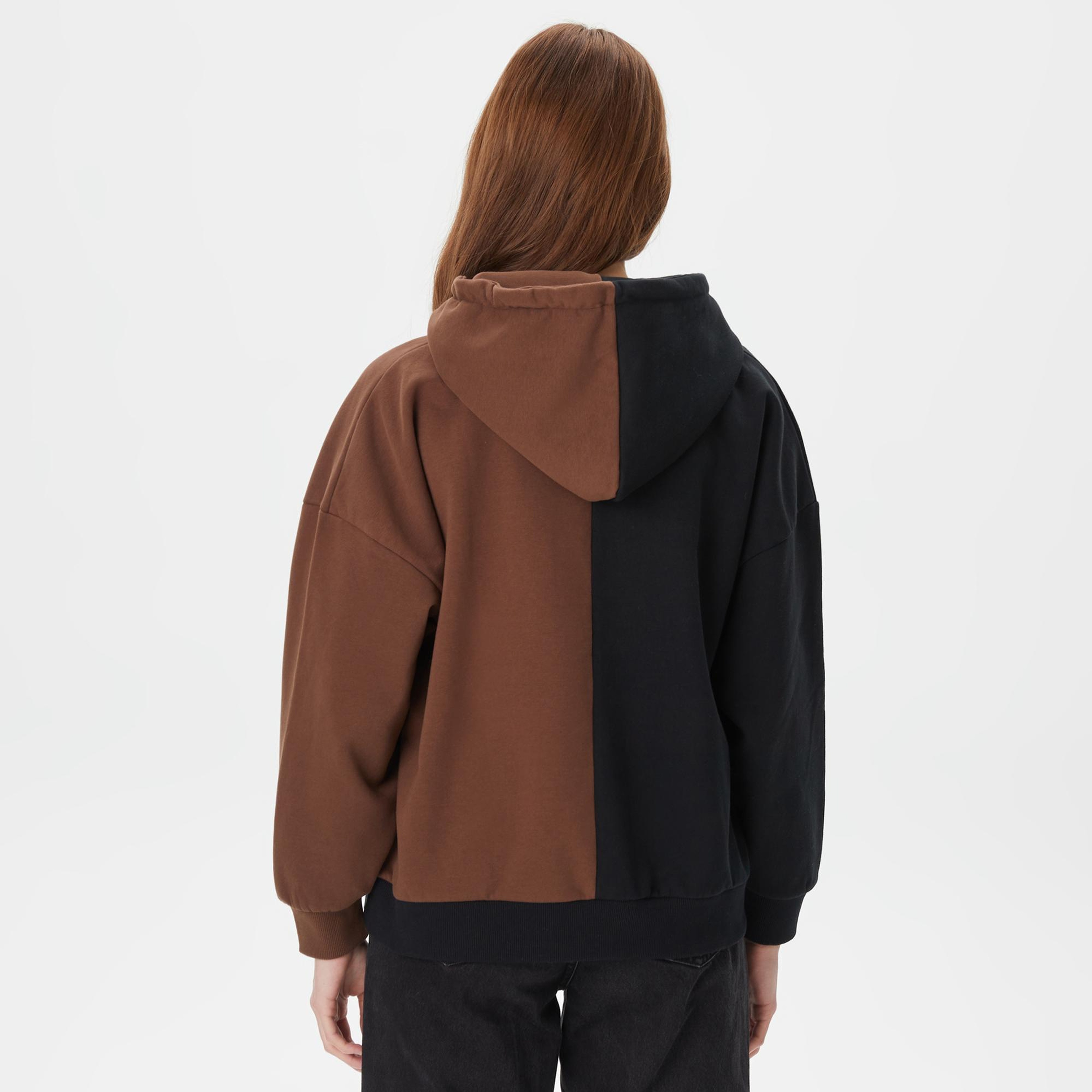 Karl Kani Small Signature Block OS Kadın Siyah Hoodie