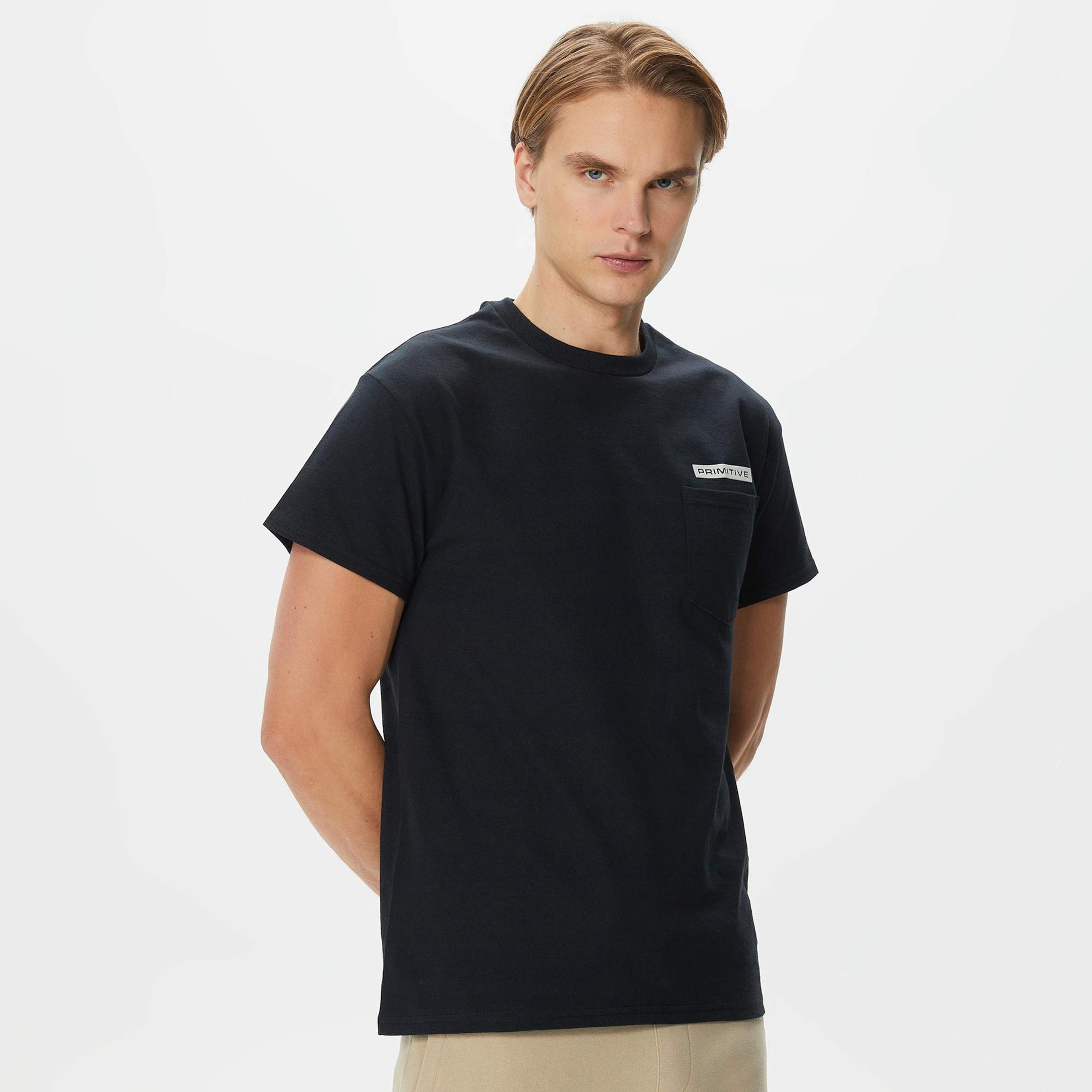 Primitive Cosmopolitan Pocket Erkek Siyah T-Shirt