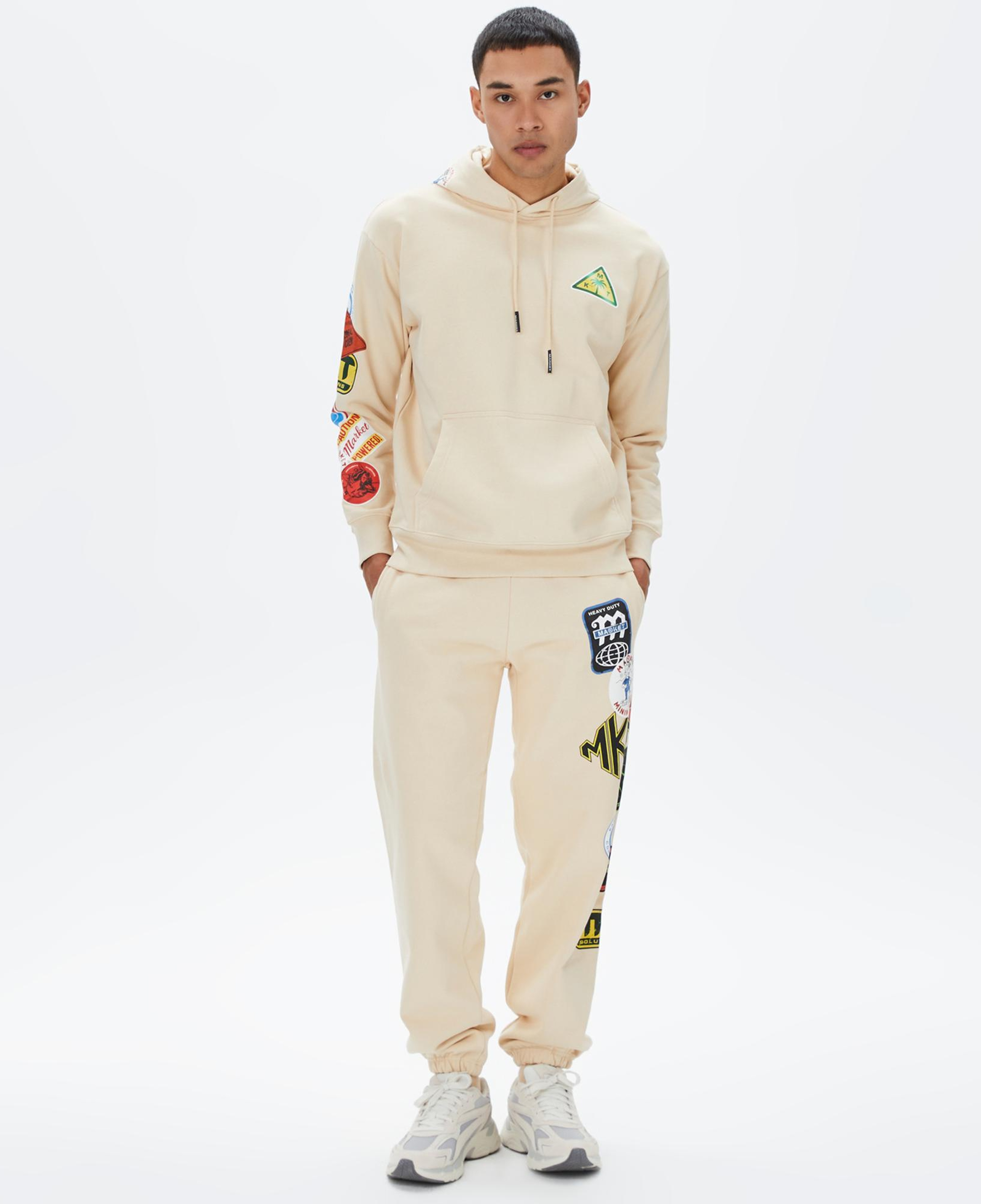 Market Hard Pullover Erkek Krem Hoodie