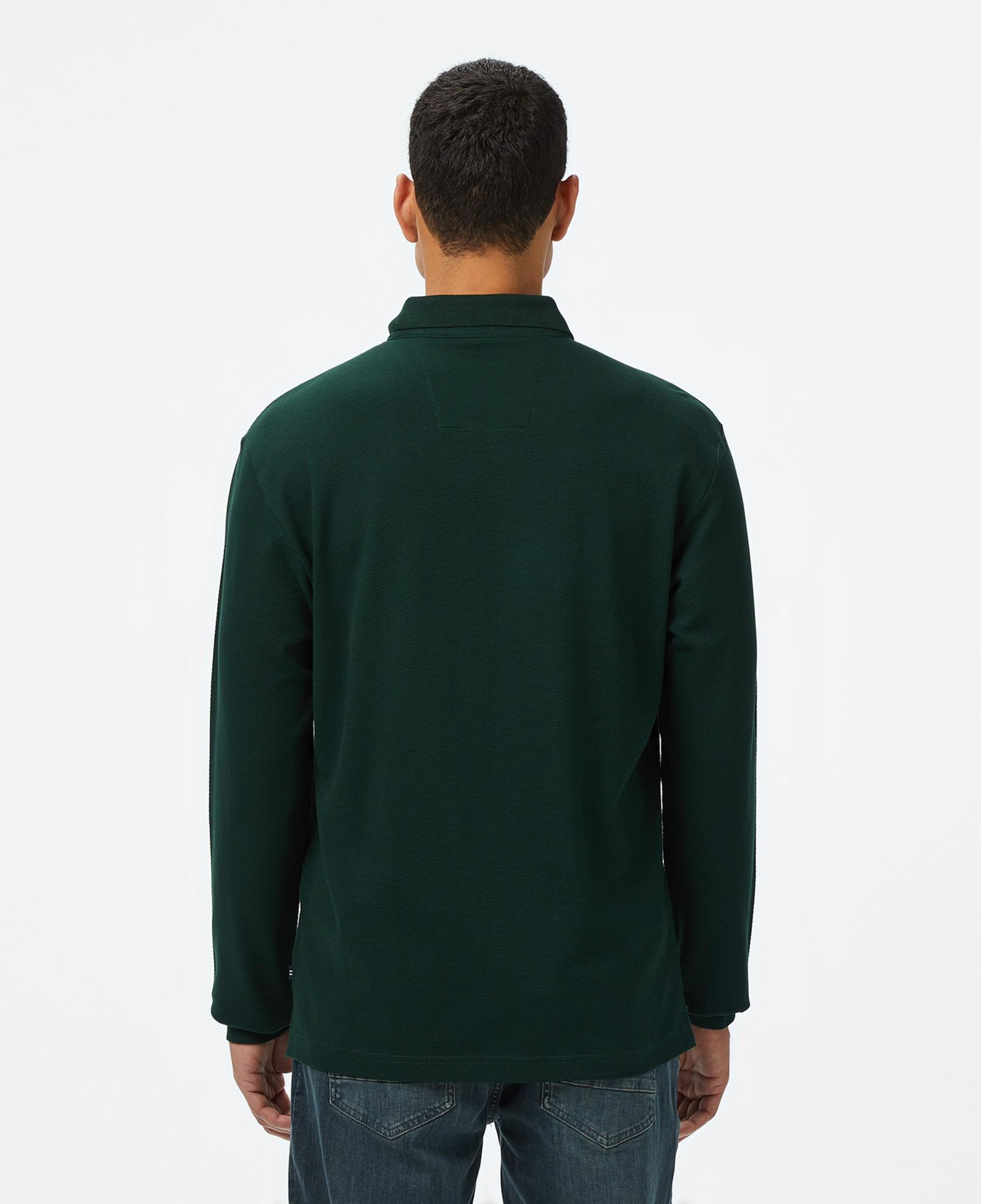 Nautica Erkek Yeşil Classic Fit Uzun Kollu Polo Yaka T-Shirt