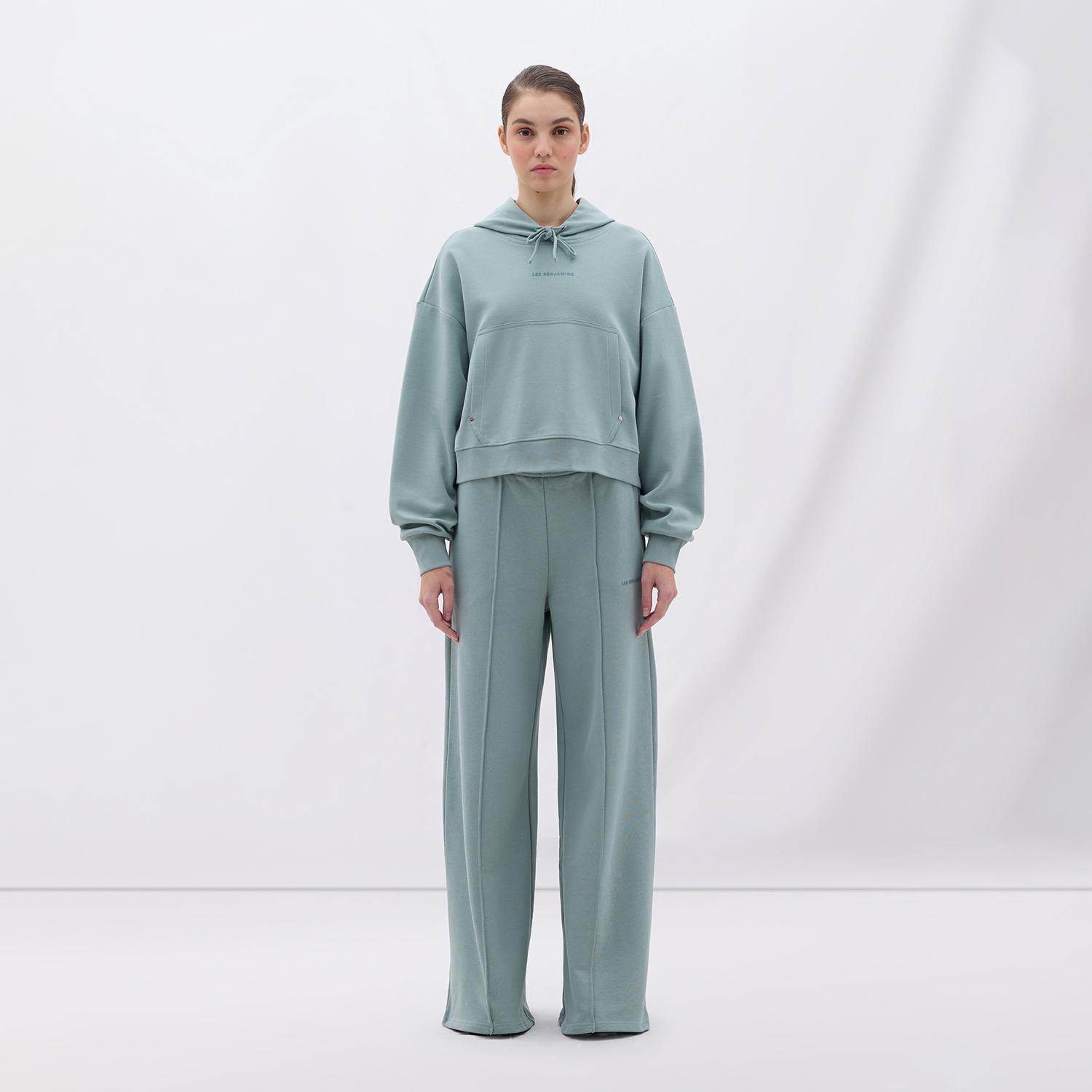Les Benjamins Classics Kadın Yeşil Hoodie