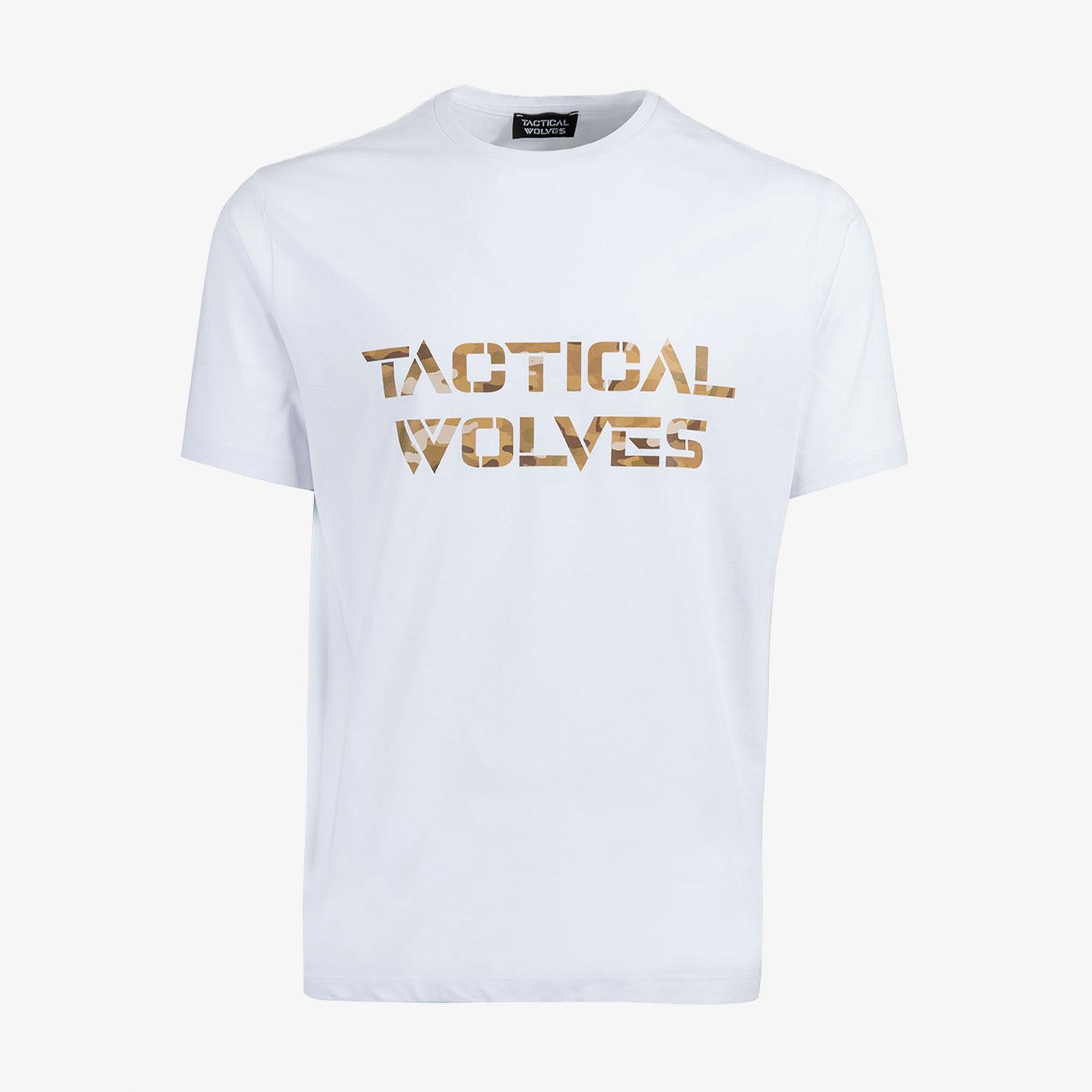 Tactical Wolves Classic Erkek Beyaz T-Shirt