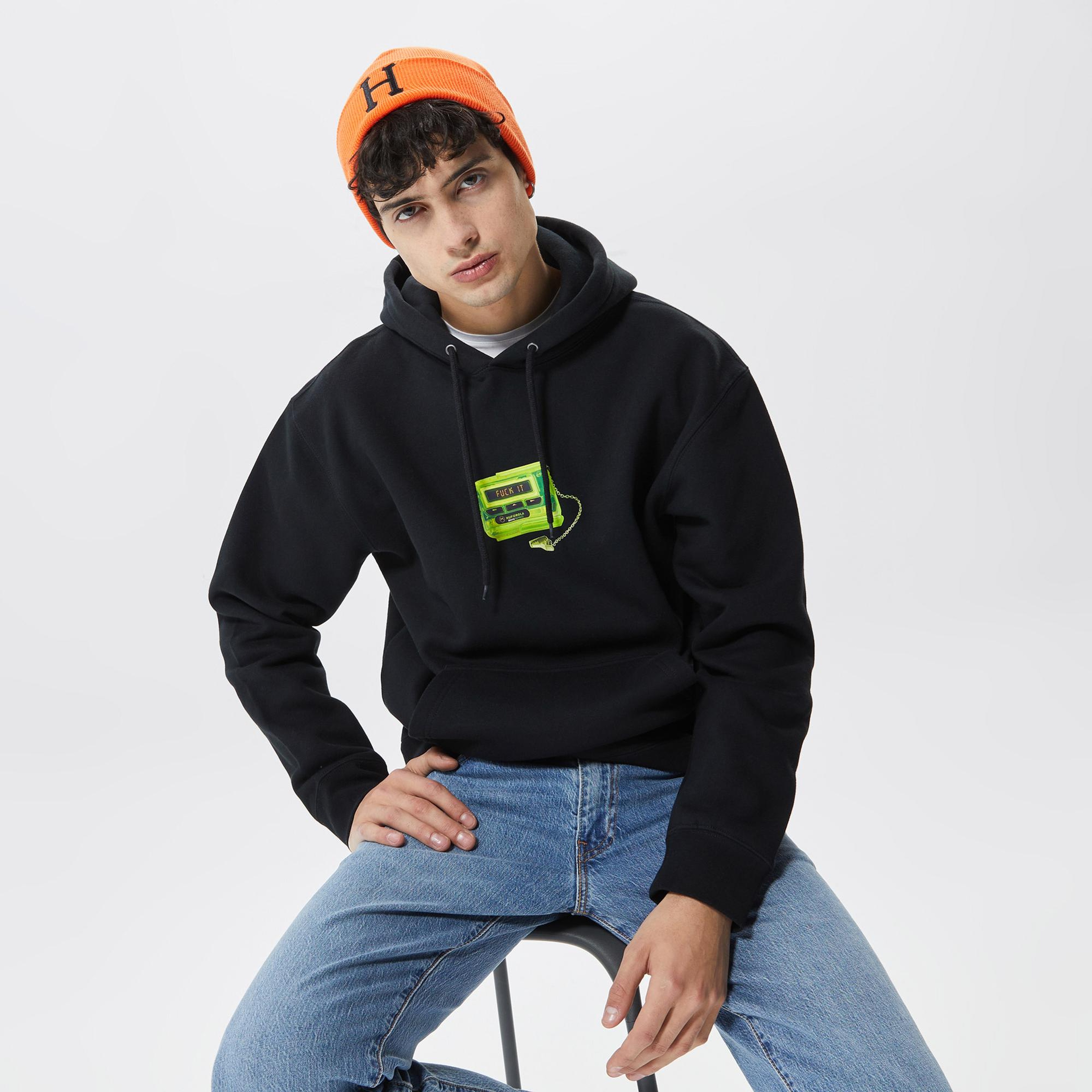 Huf Huforola Erkek Siyah Hoodie