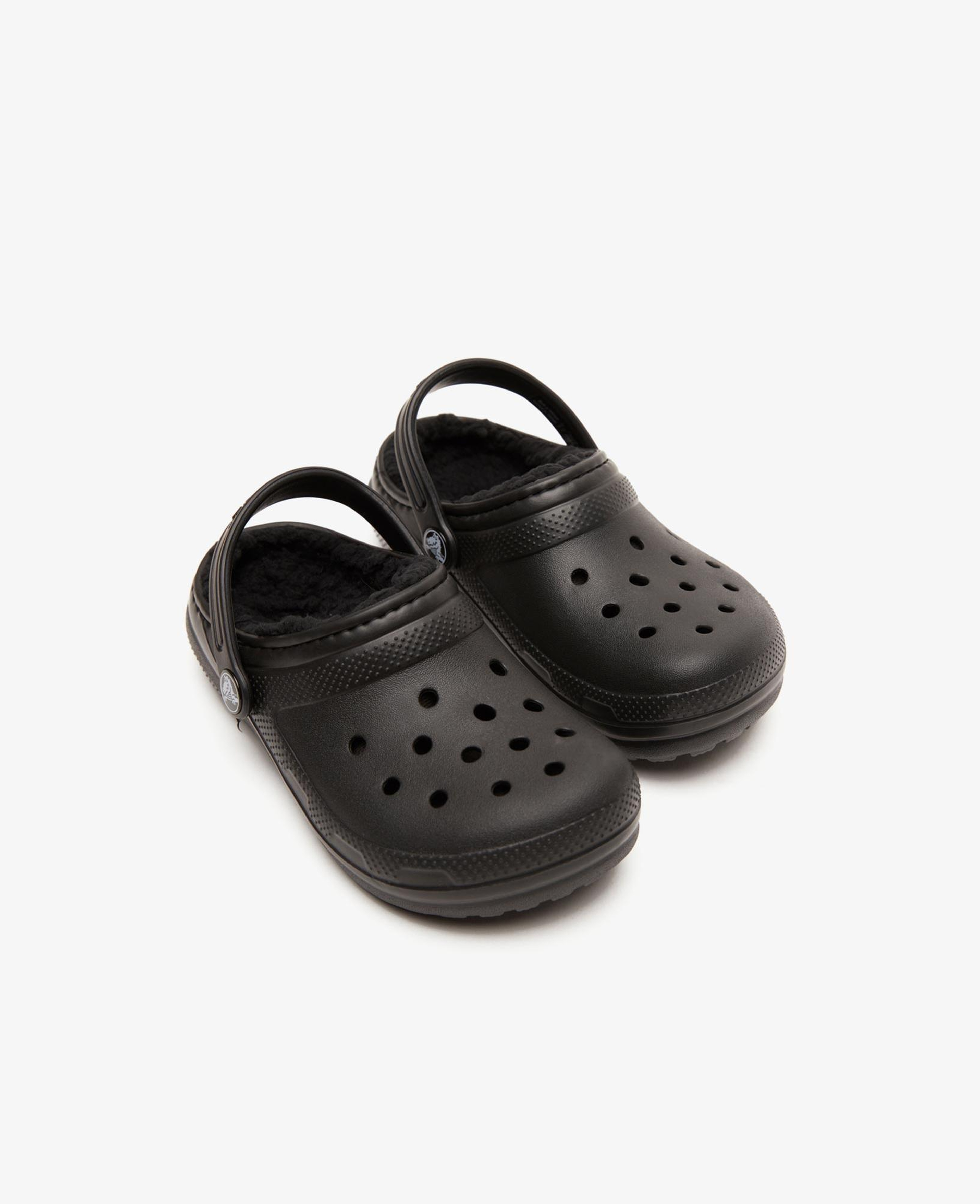 Crocs Classic Lined Clog Çocuk Siyah Terlik
