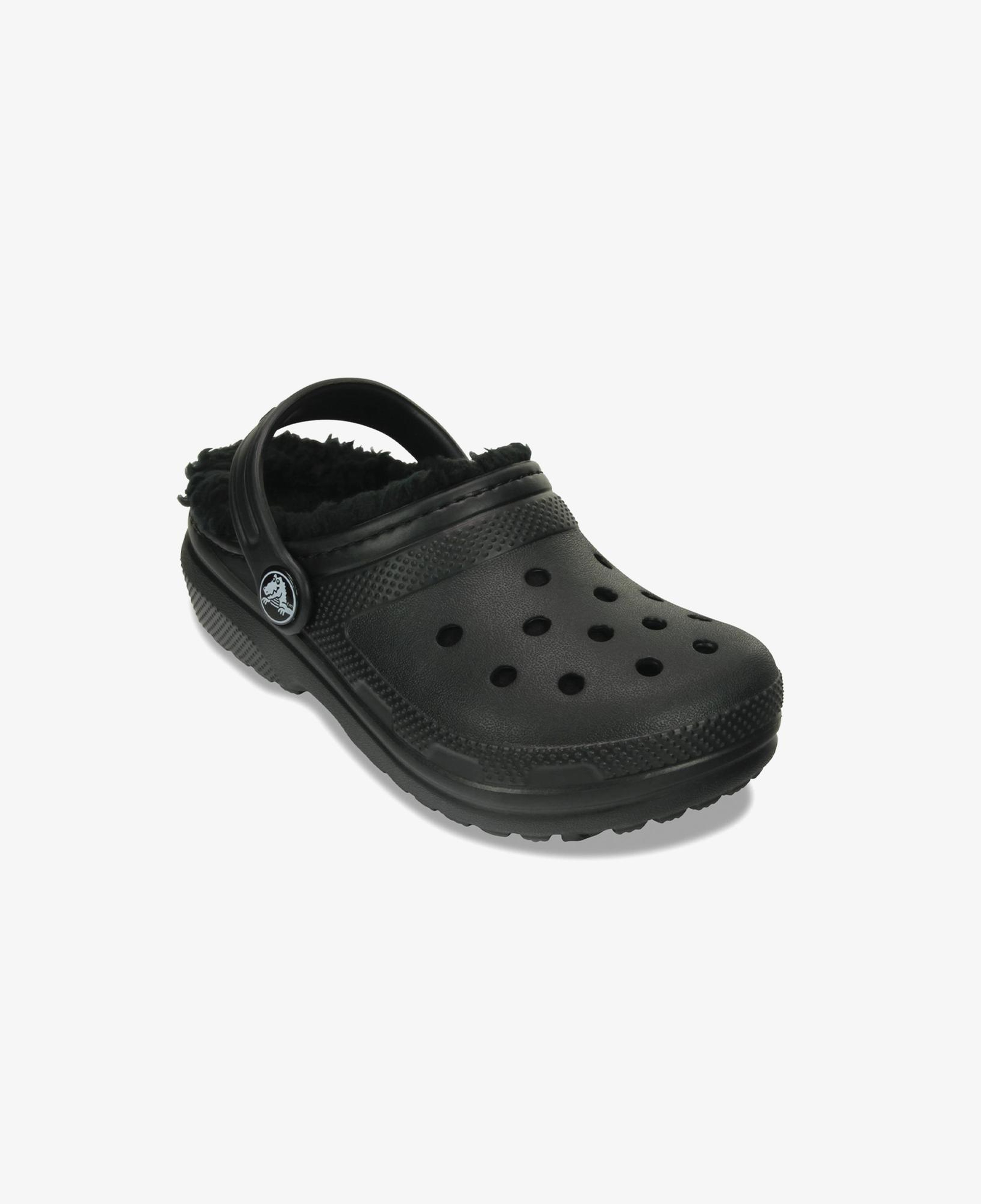 Crocs Classic Lined Clog Çocuk Siyah Terlik