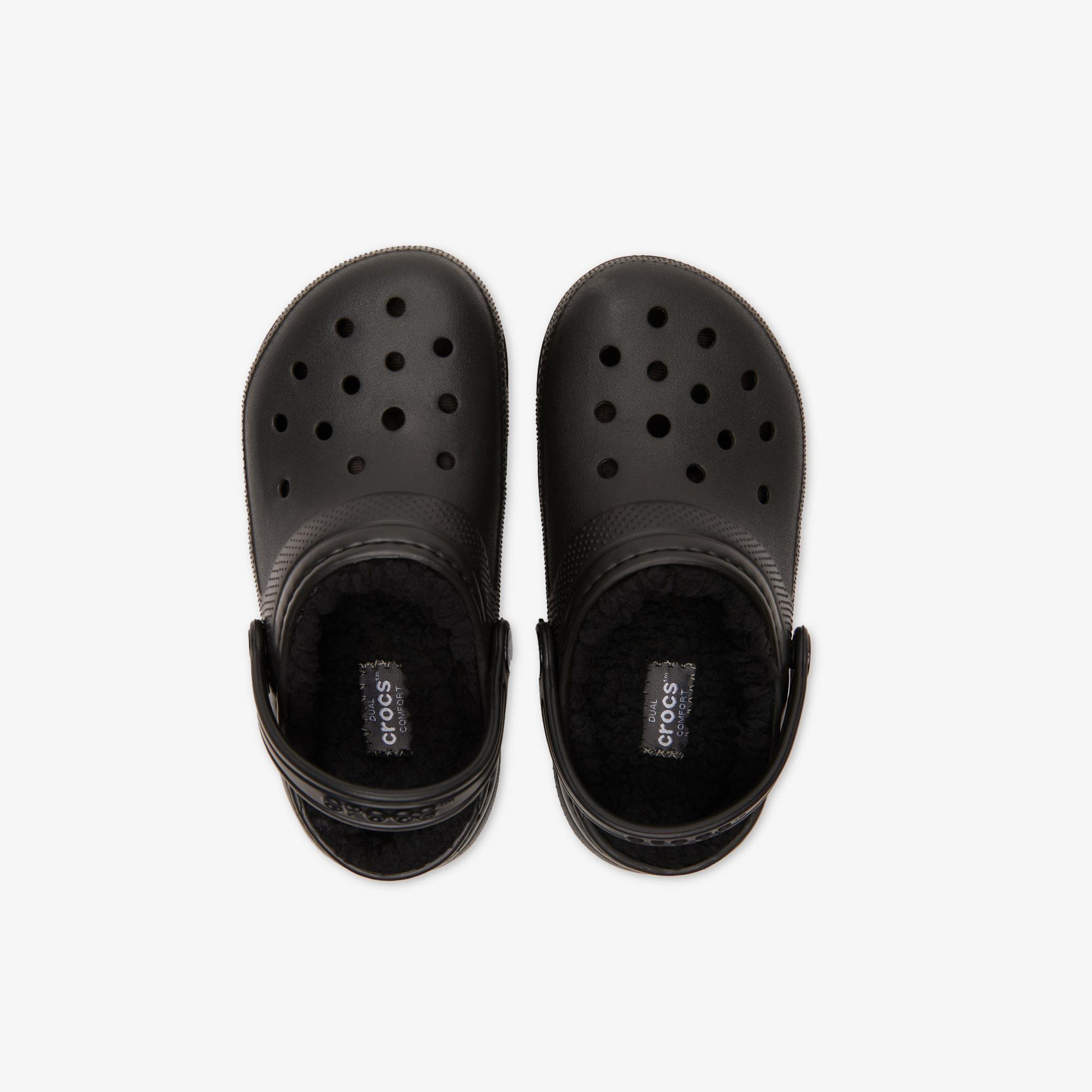 Crocs Classic Lined Clog Çocuk Siyah Terlik