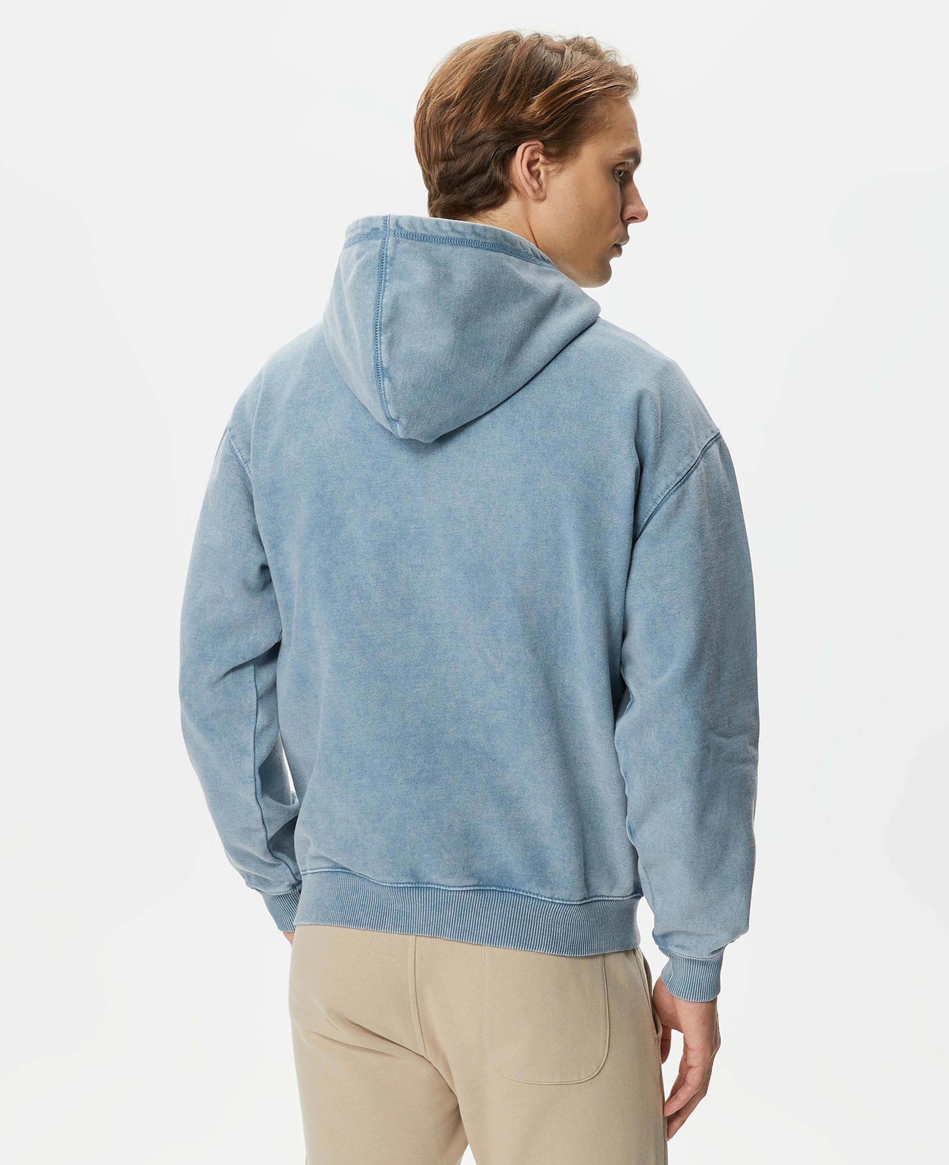 Primitive Euro Vintage Erkek Mavi Hoodie