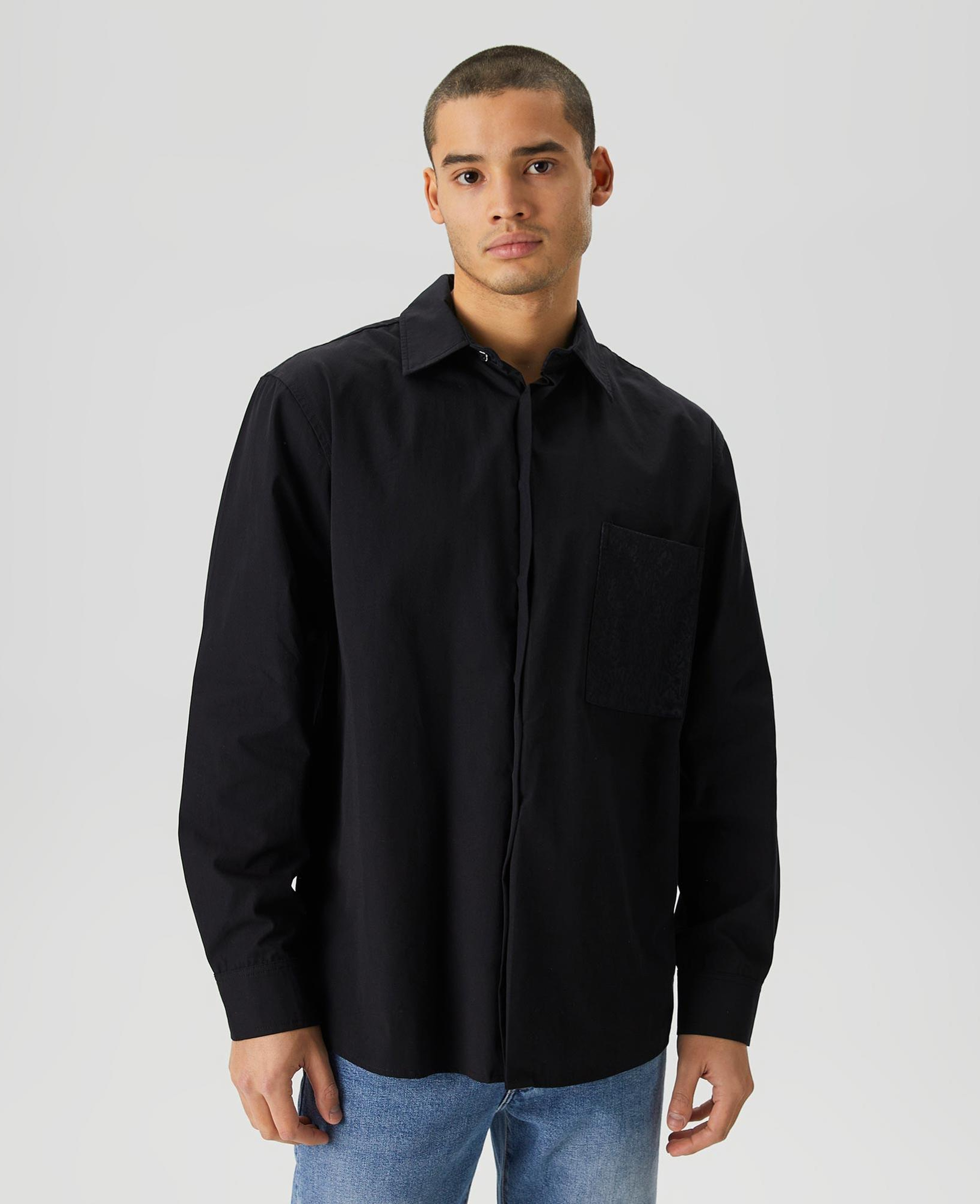 Les Benjamins Classics Erkek Siyah Gömlek
