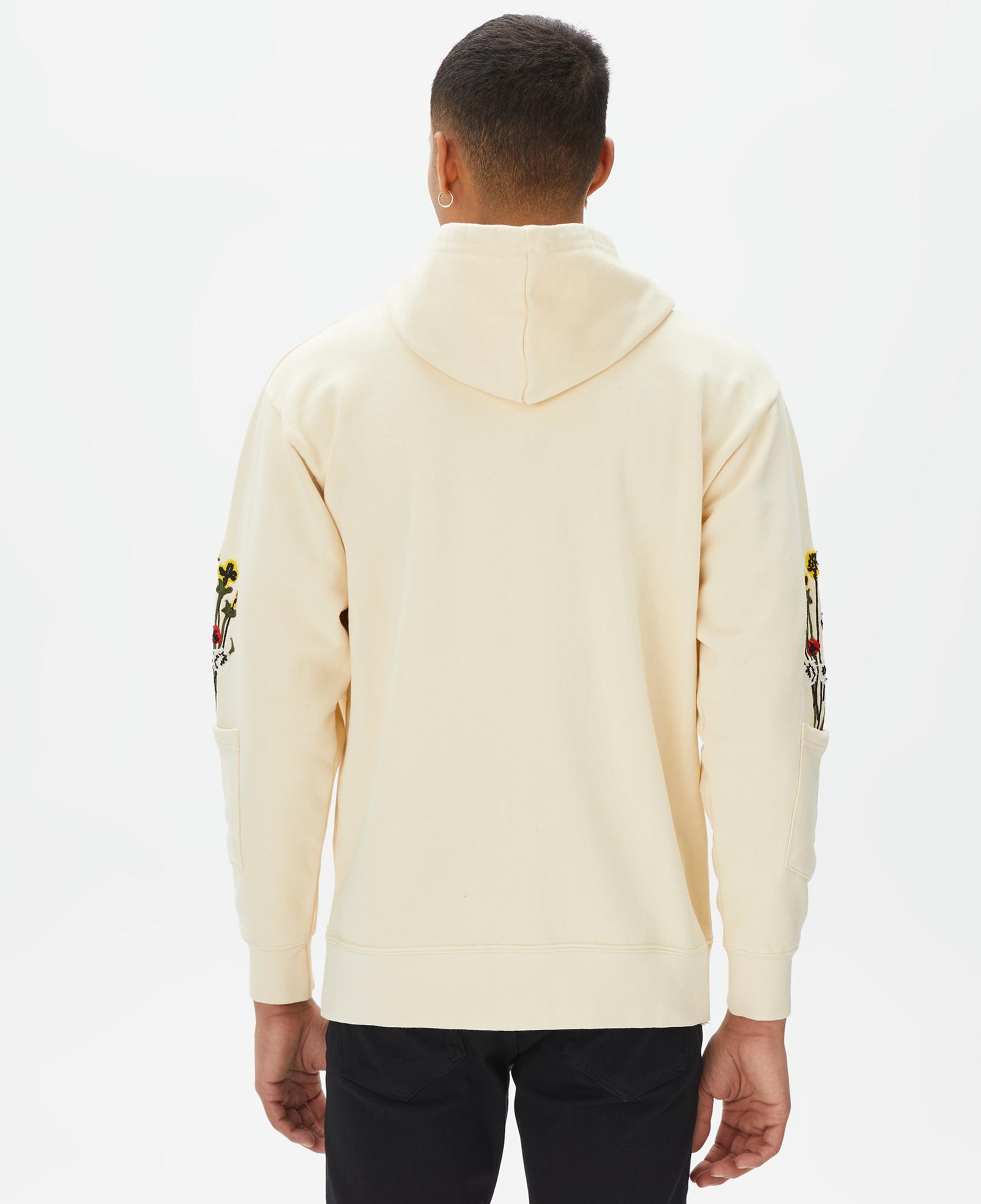 Market Bouquet Pullover Erkek Krem Hoodie