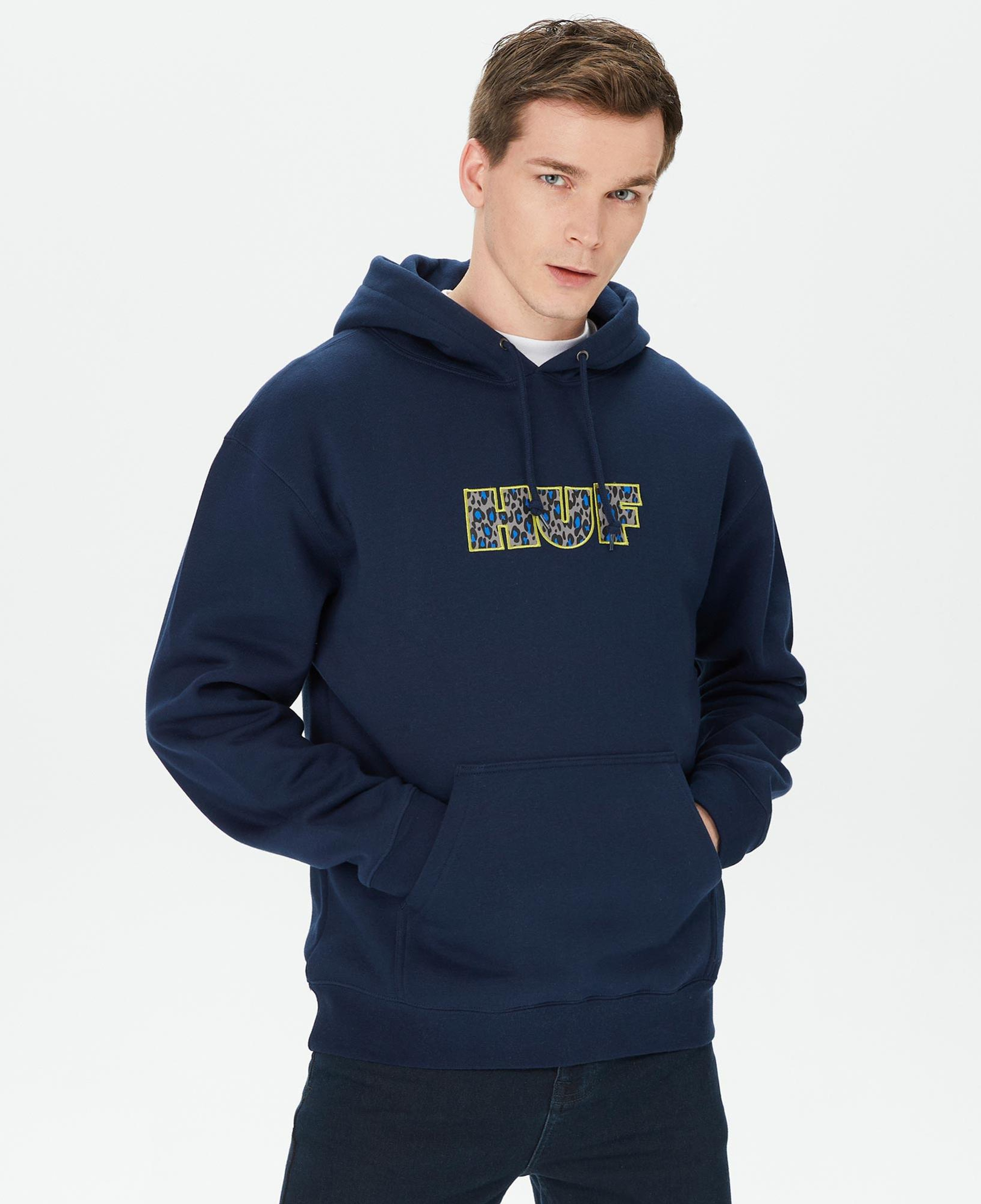 HUF Cheata Erkek Lacivert Hoodie