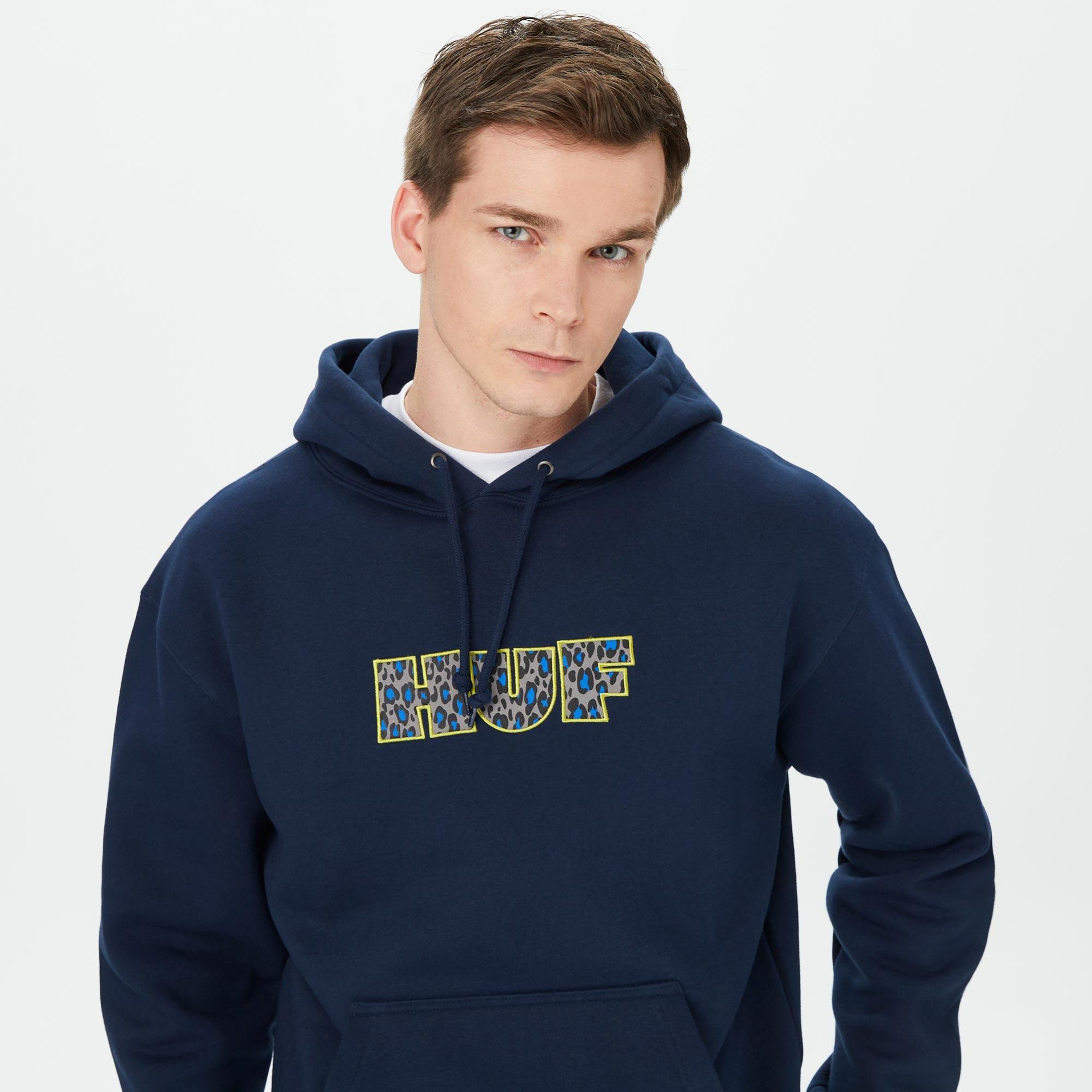 HUF Cheata Erkek Lacivert Hoodie