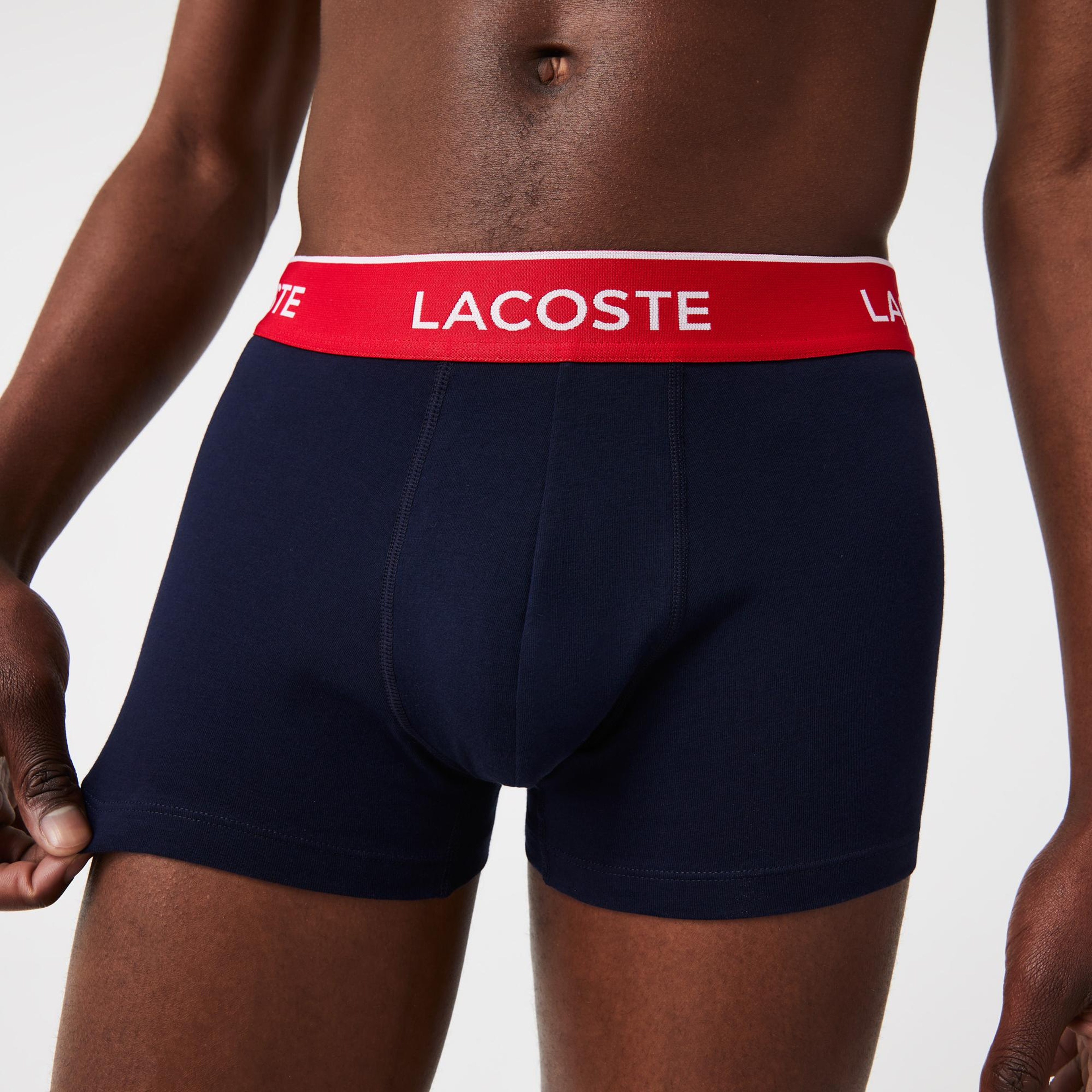 Lacoste Classic Erkek 3'lü Lacivert Boxer