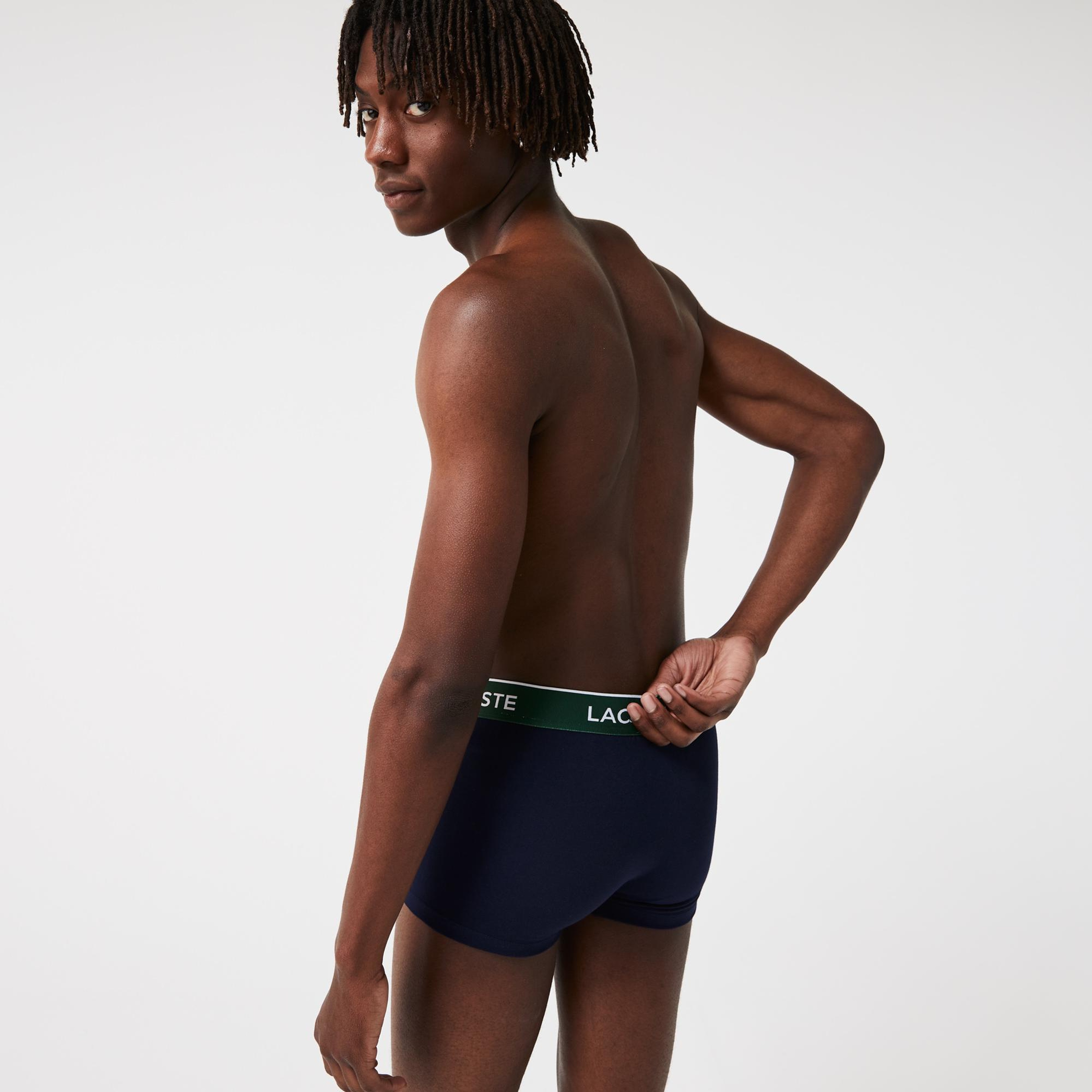 Lacoste Classic Erkek 3'lü Lacivert Boxer