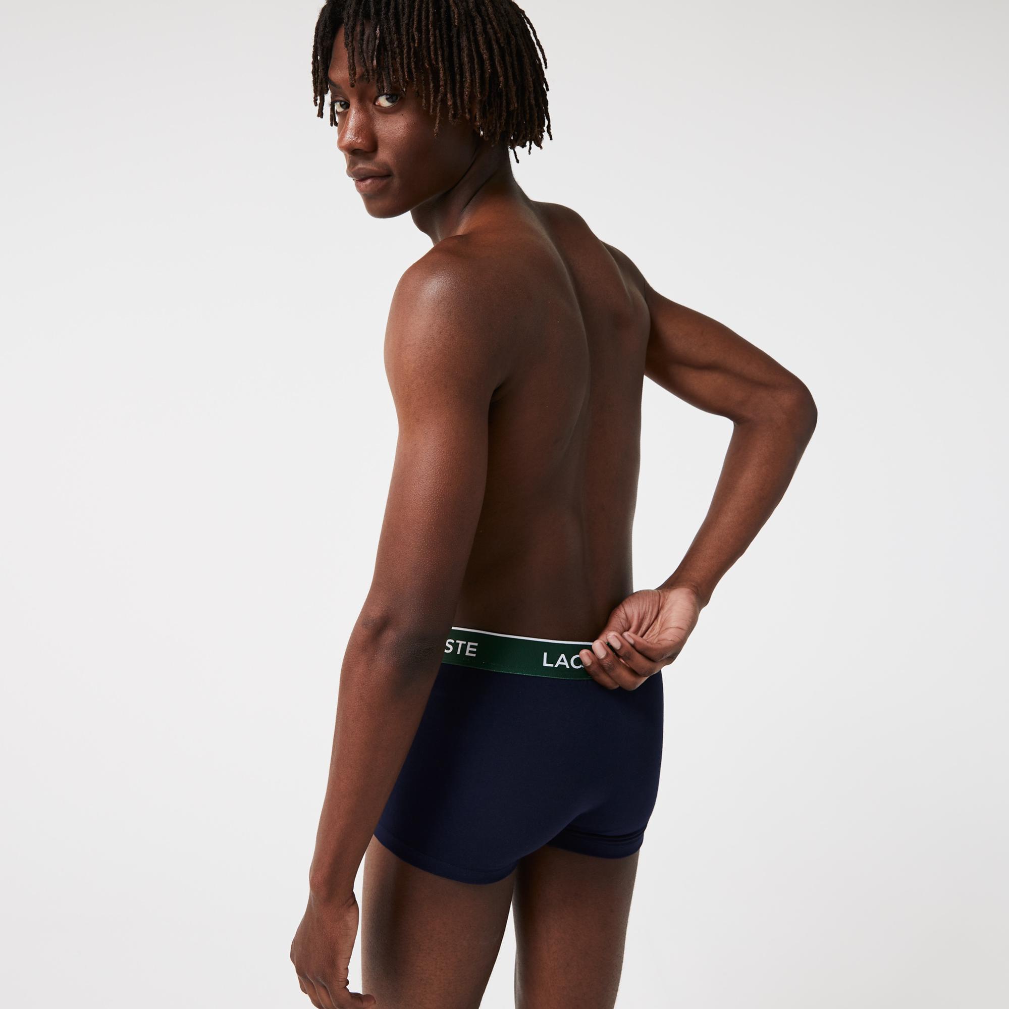 Lacoste Classic Erkek 3'lü Lacivert Boxer