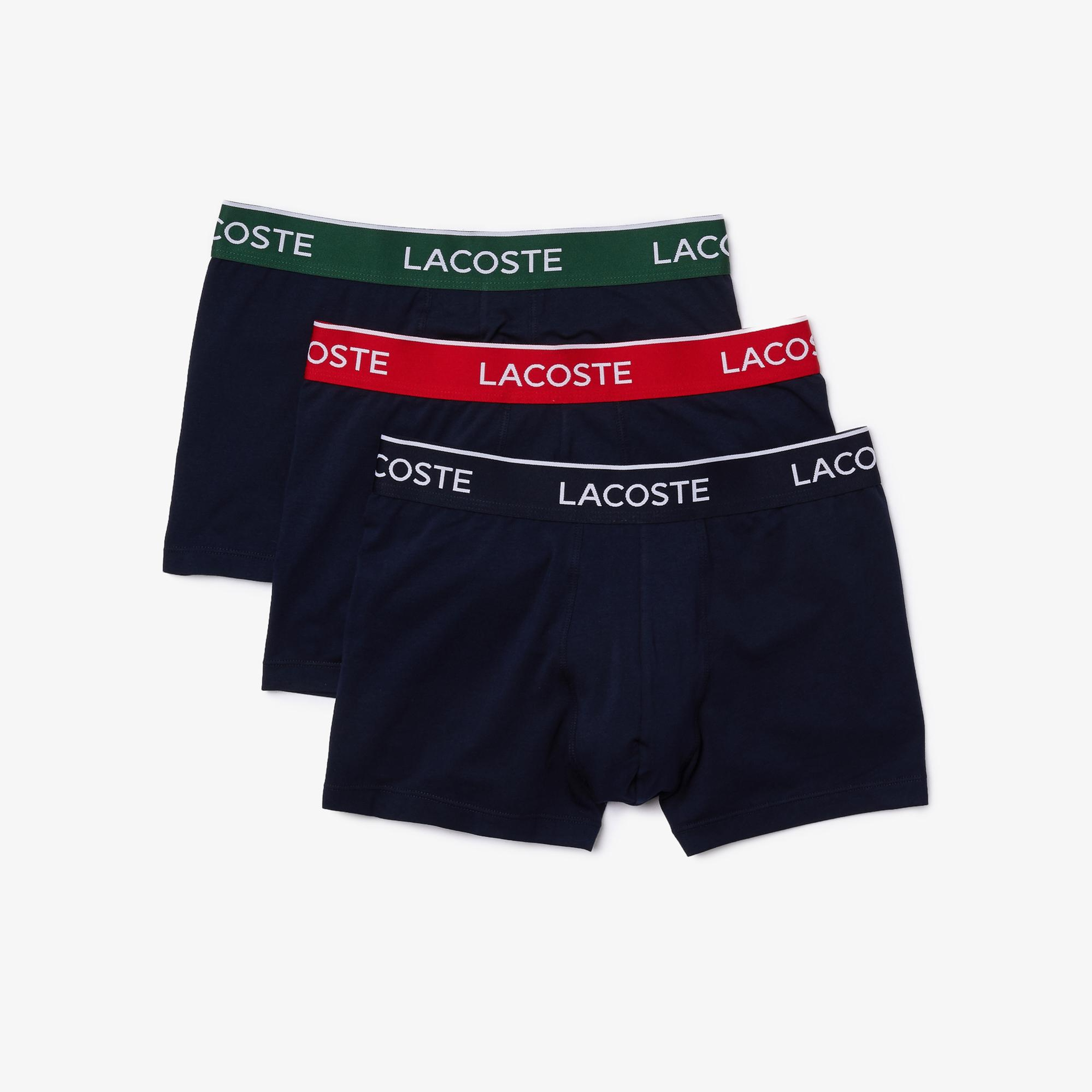 Lacoste Classic Erkek 3'lü Lacivert Boxer