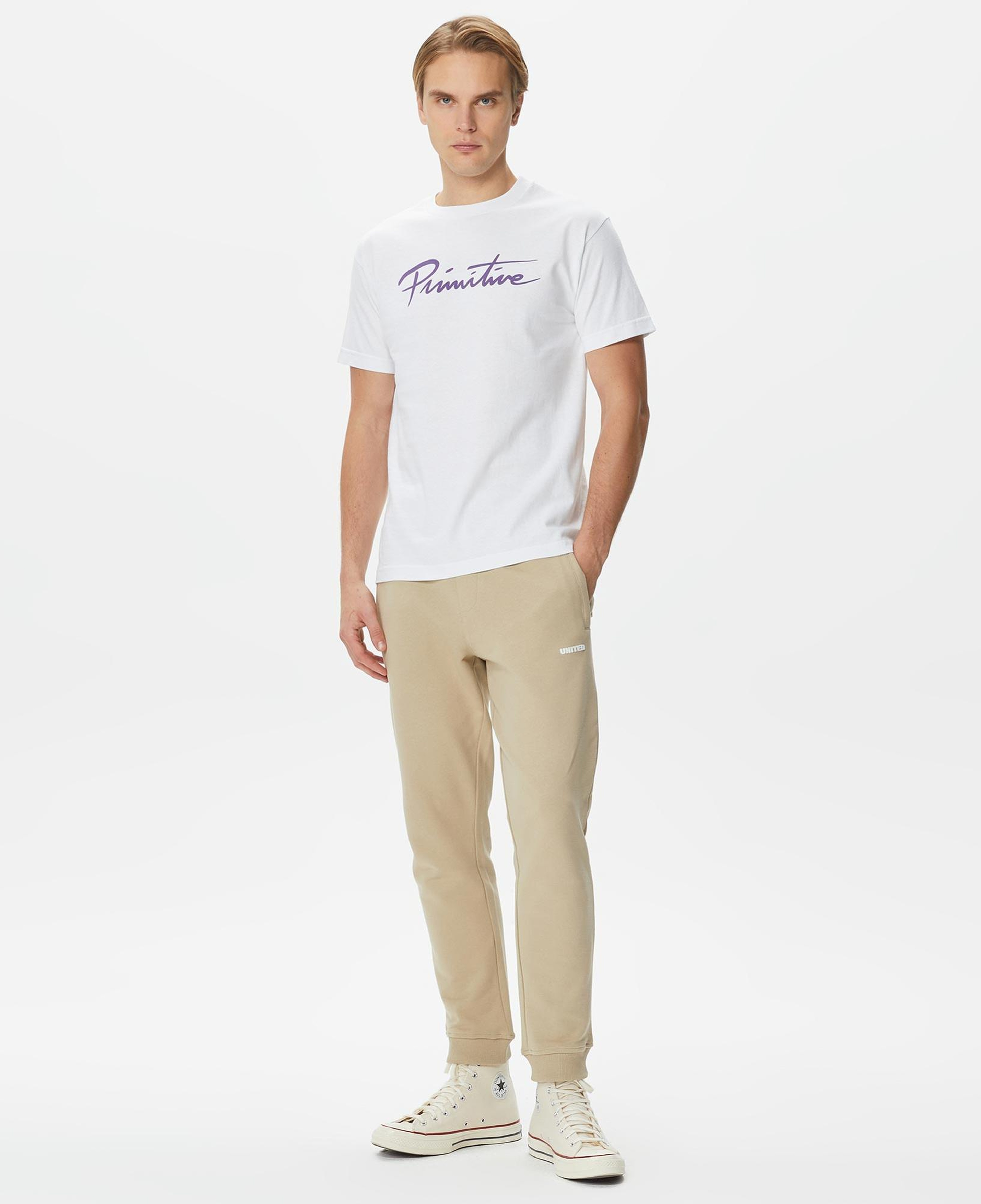 Primitive Nuevo Erkek Beyaz T-Shirt