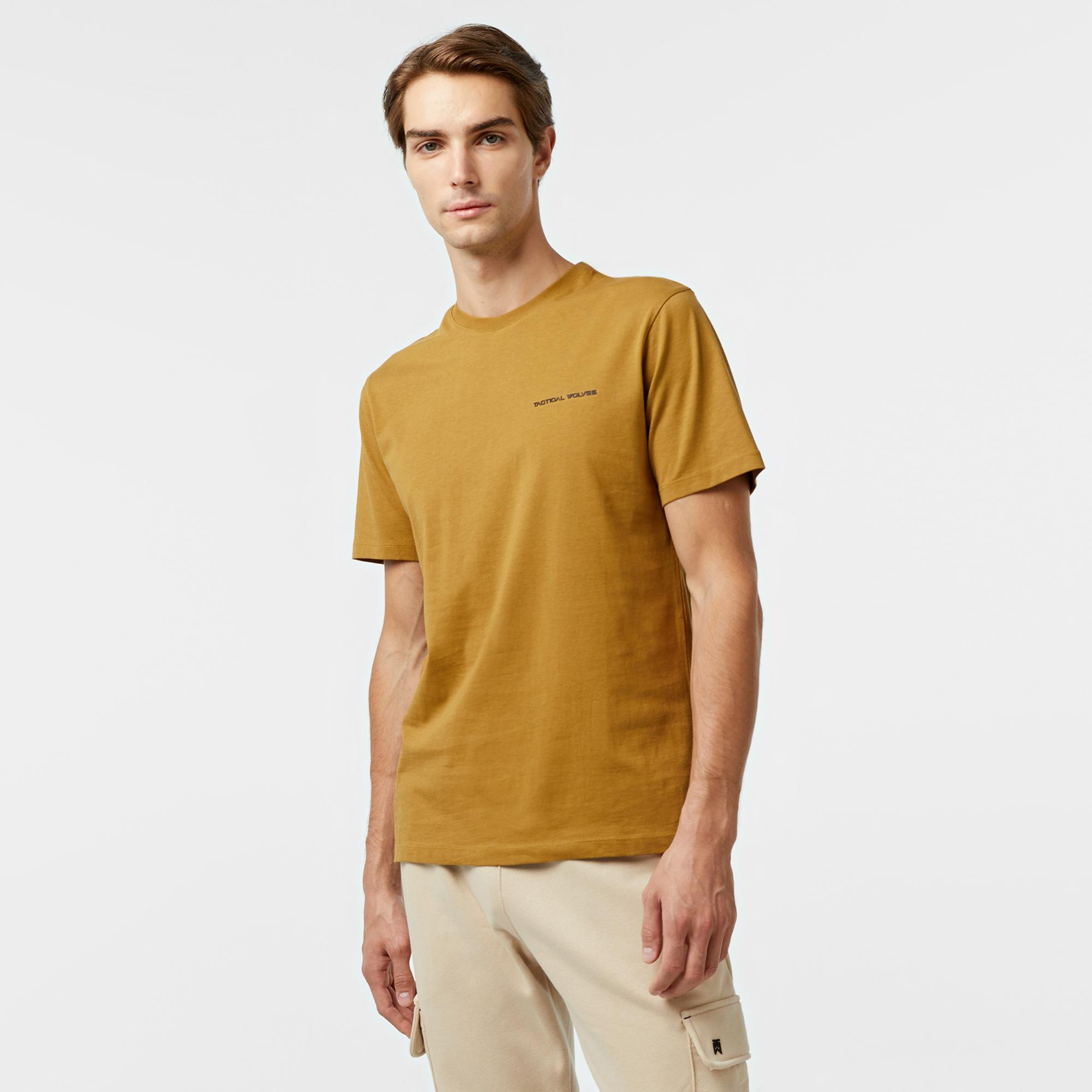 Tactical Wolves Classic Erkek Kahverengi T-Shirt