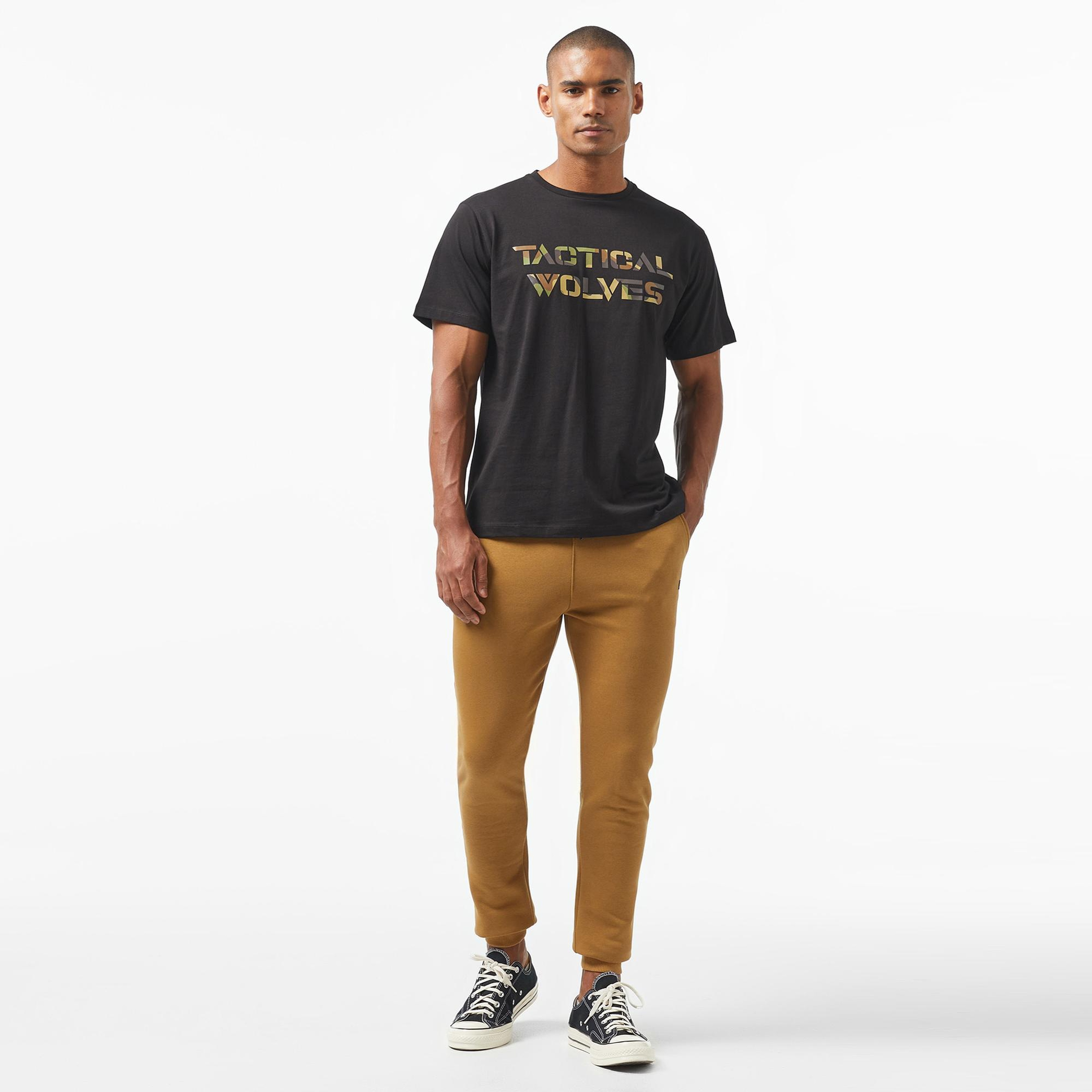 Tactical Wolves Classic Erkek Bej Eşofman Altı