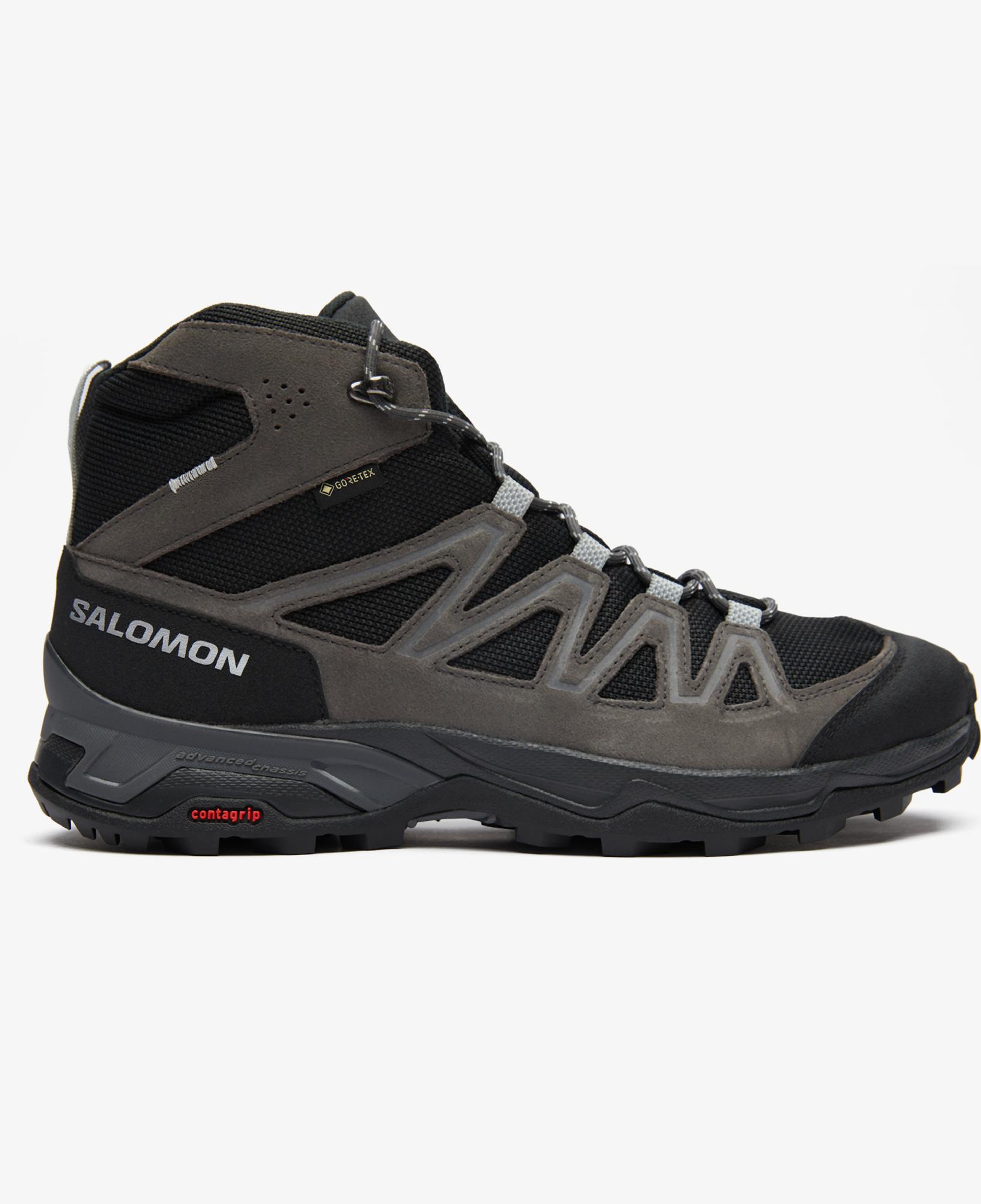 Salomon X Ward Leather Mıd Gore-Tex Erkek Siyah Outdoor Ayakkabı