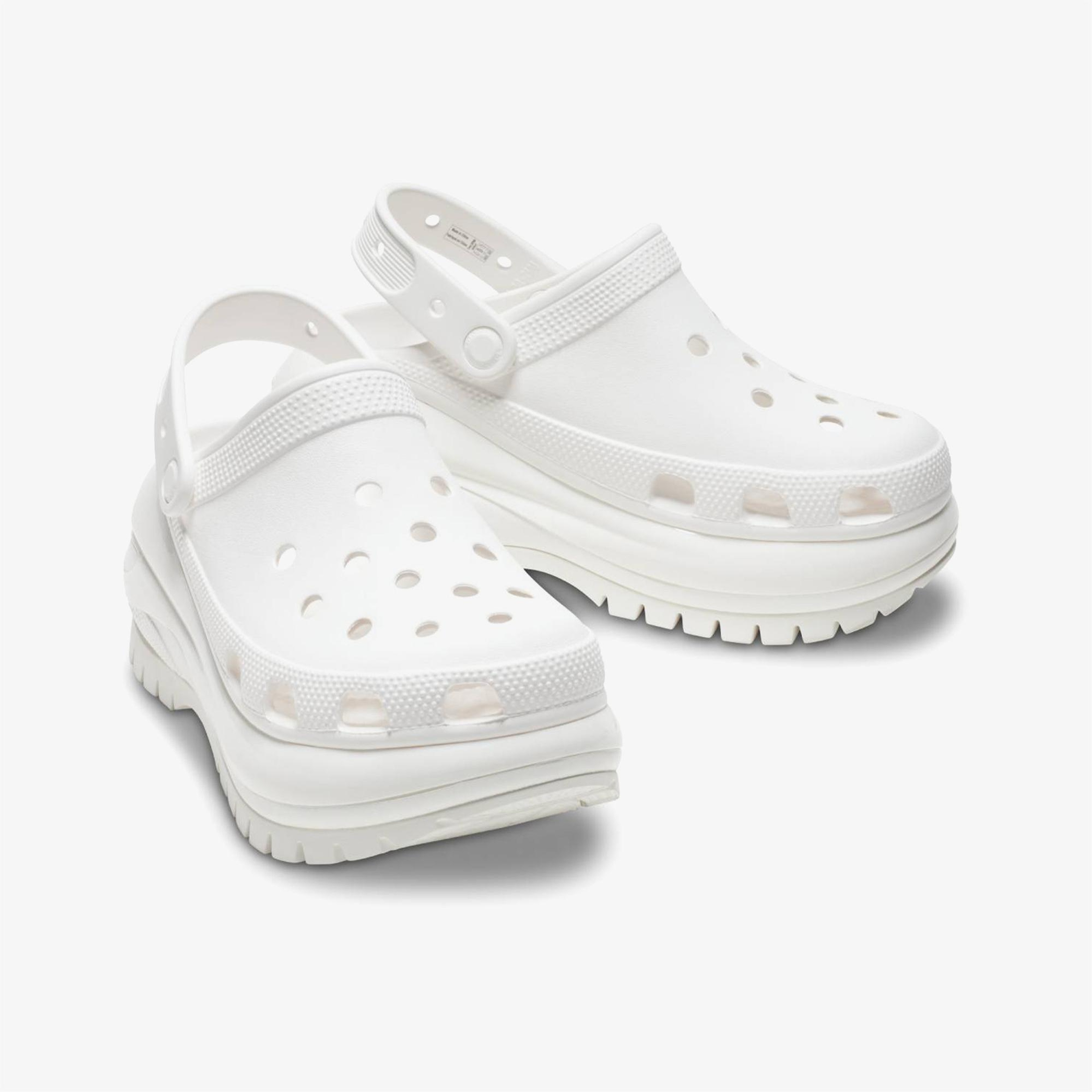 Crocs Classic Mega Crush Kadın Beyaz Terlik