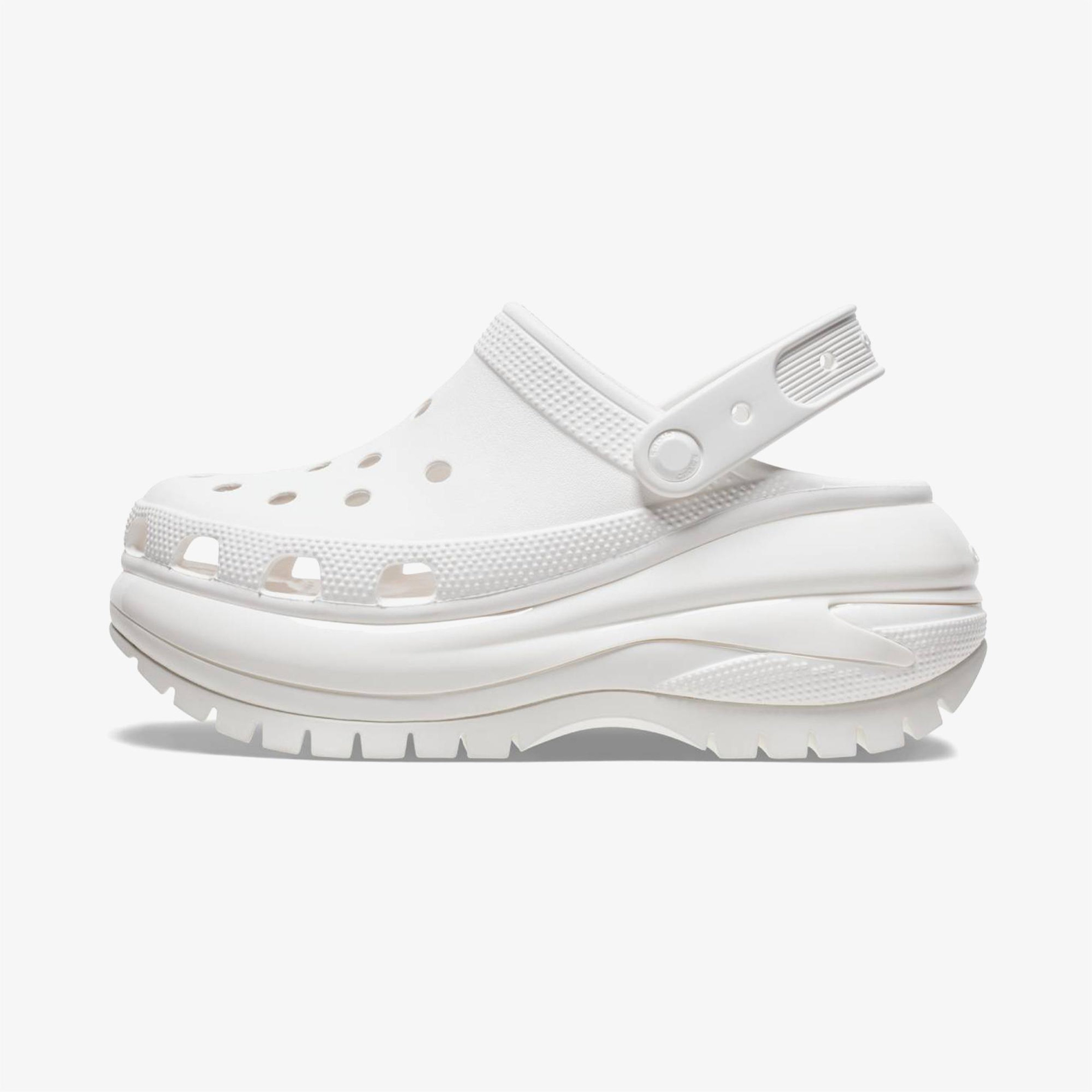 Crocs Classic Mega Crush Kadın Beyaz Terlik