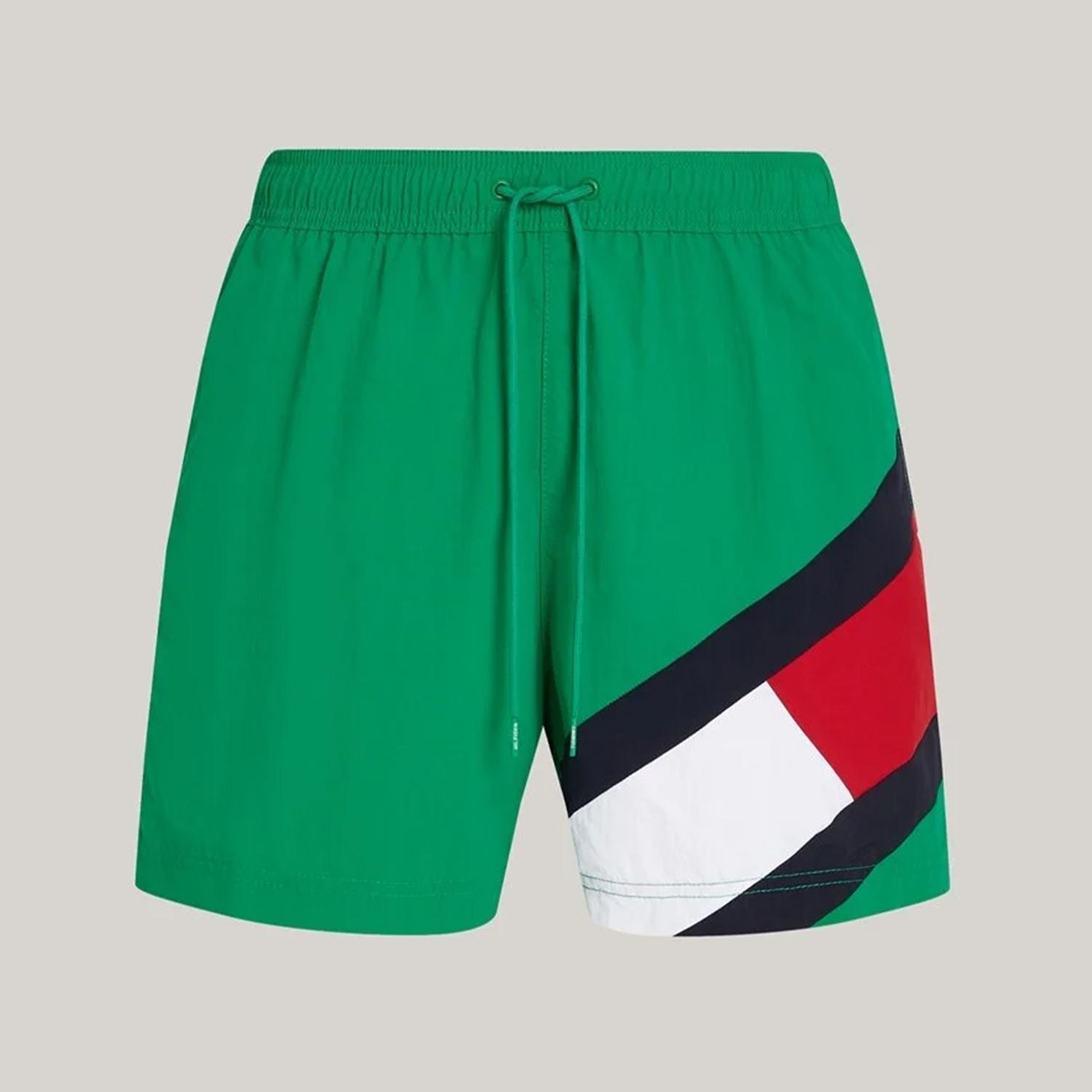 Tommy Hilfiger Sf Medium Drawstring Erkek Yeşil Deniz Şortu