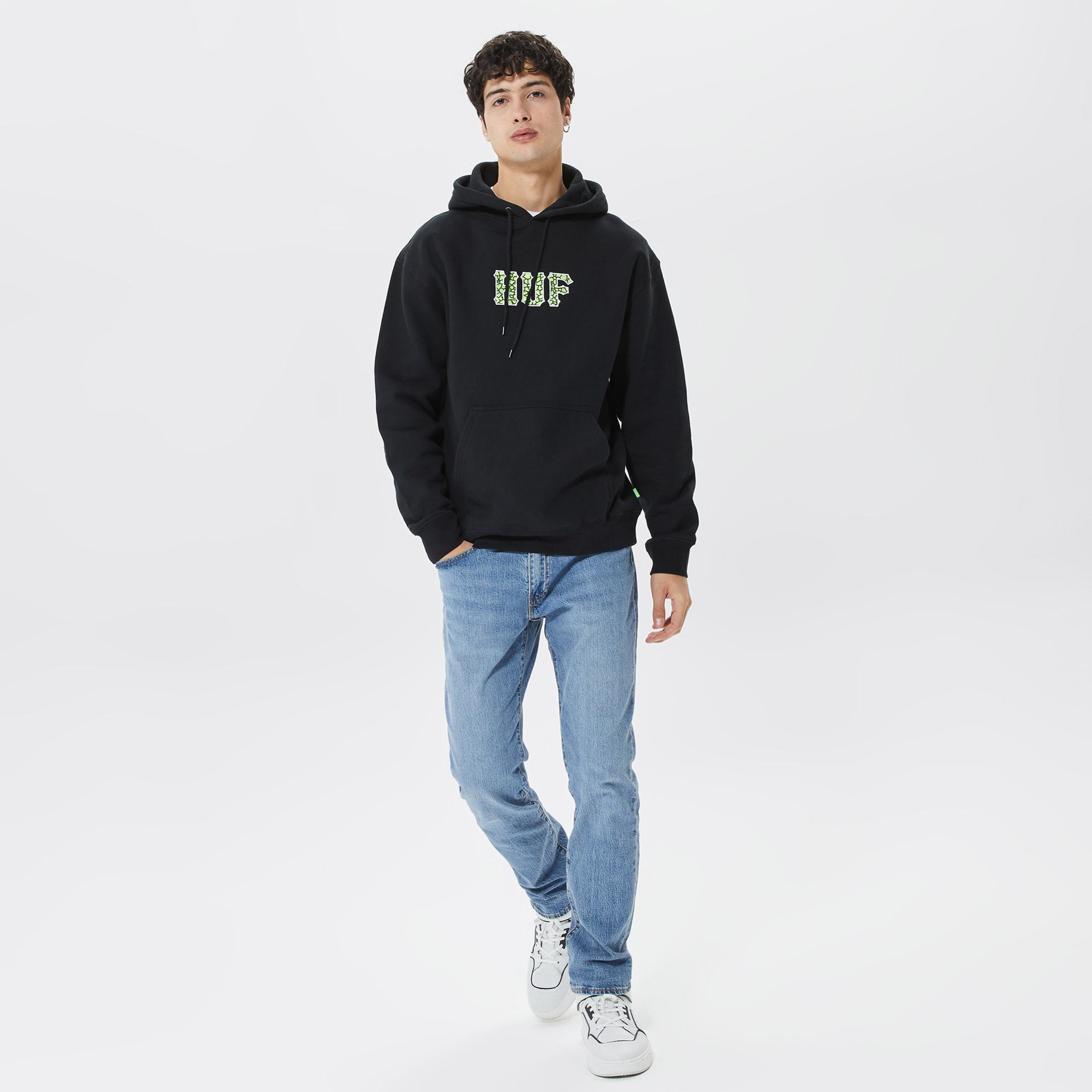 Huf Quake Conditions Erkek Siyah Hoodie