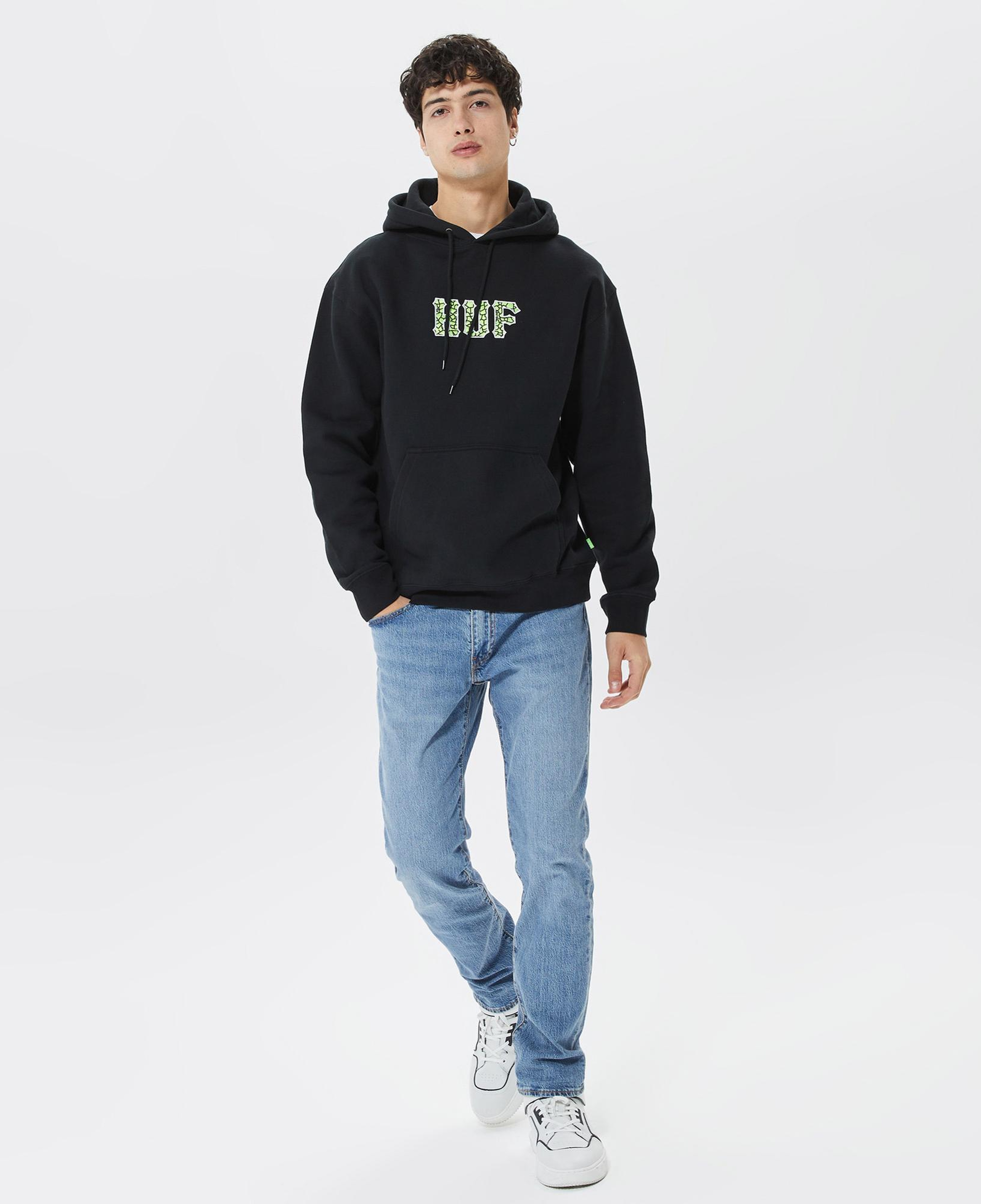 Huf Quake Conditions Erkek Siyah Hoodie