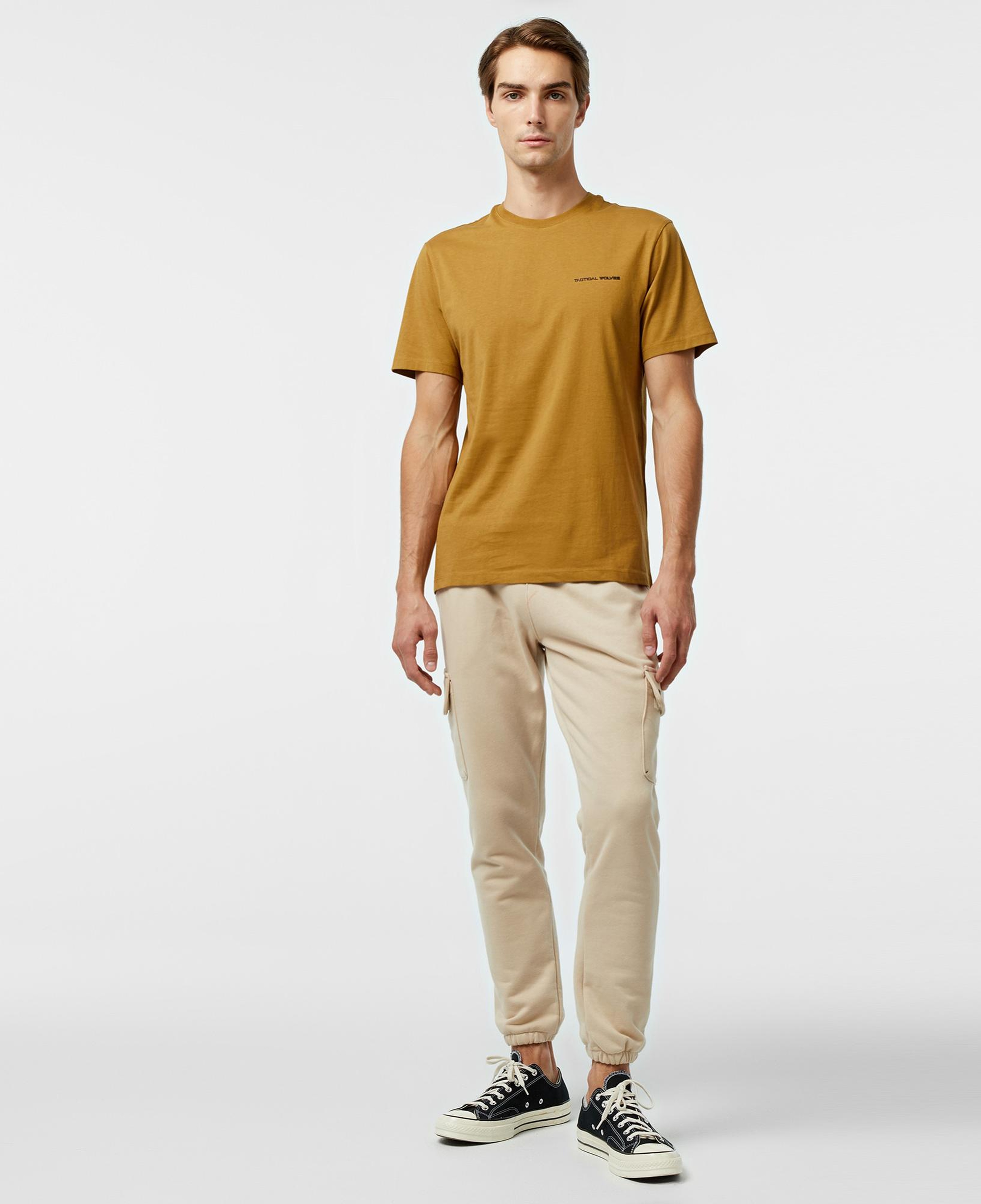 Tactical Wolves Classic Erkek Kahverengi T-Shirt