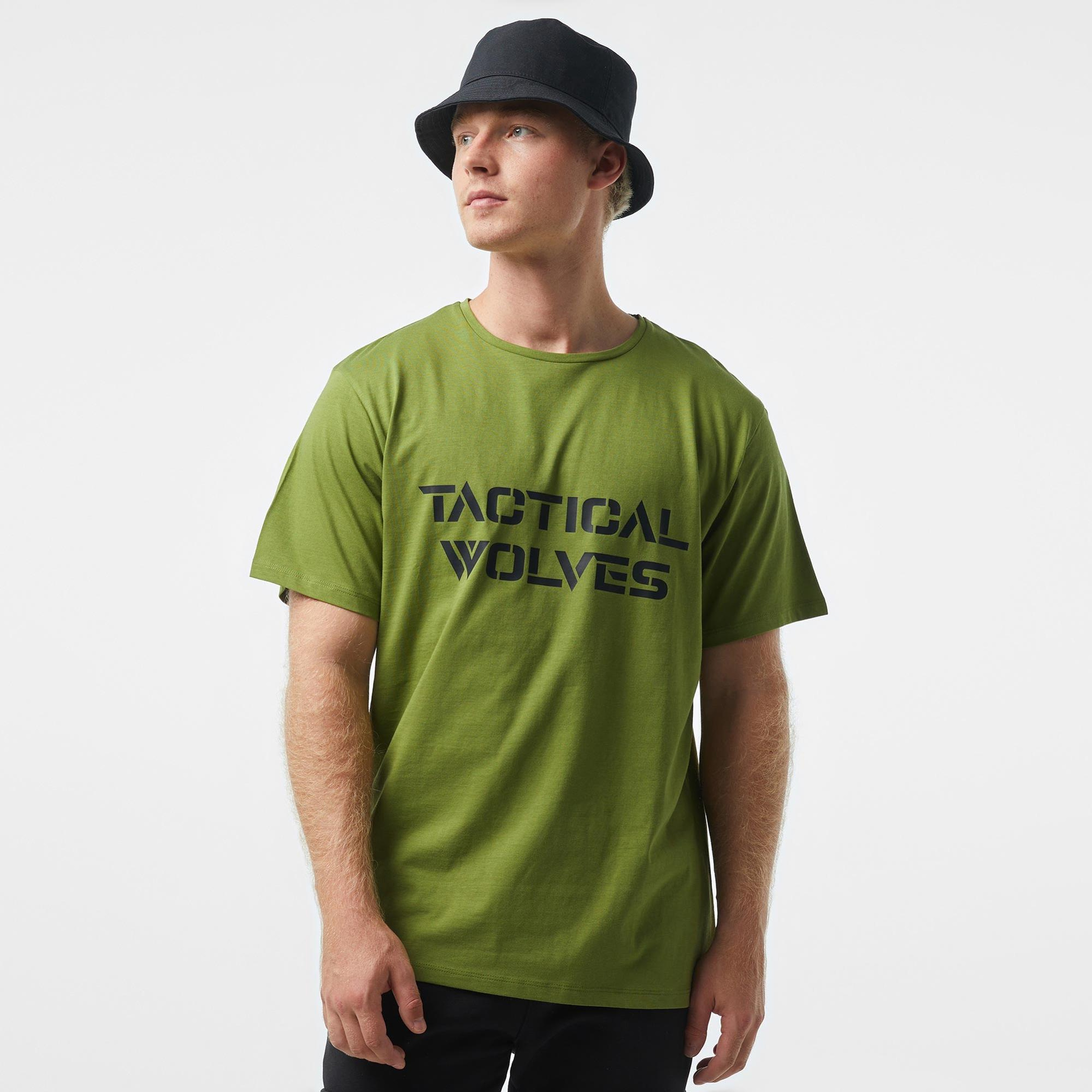 Tactical Wolves Classic Erkek Yeşil T-Shirt
