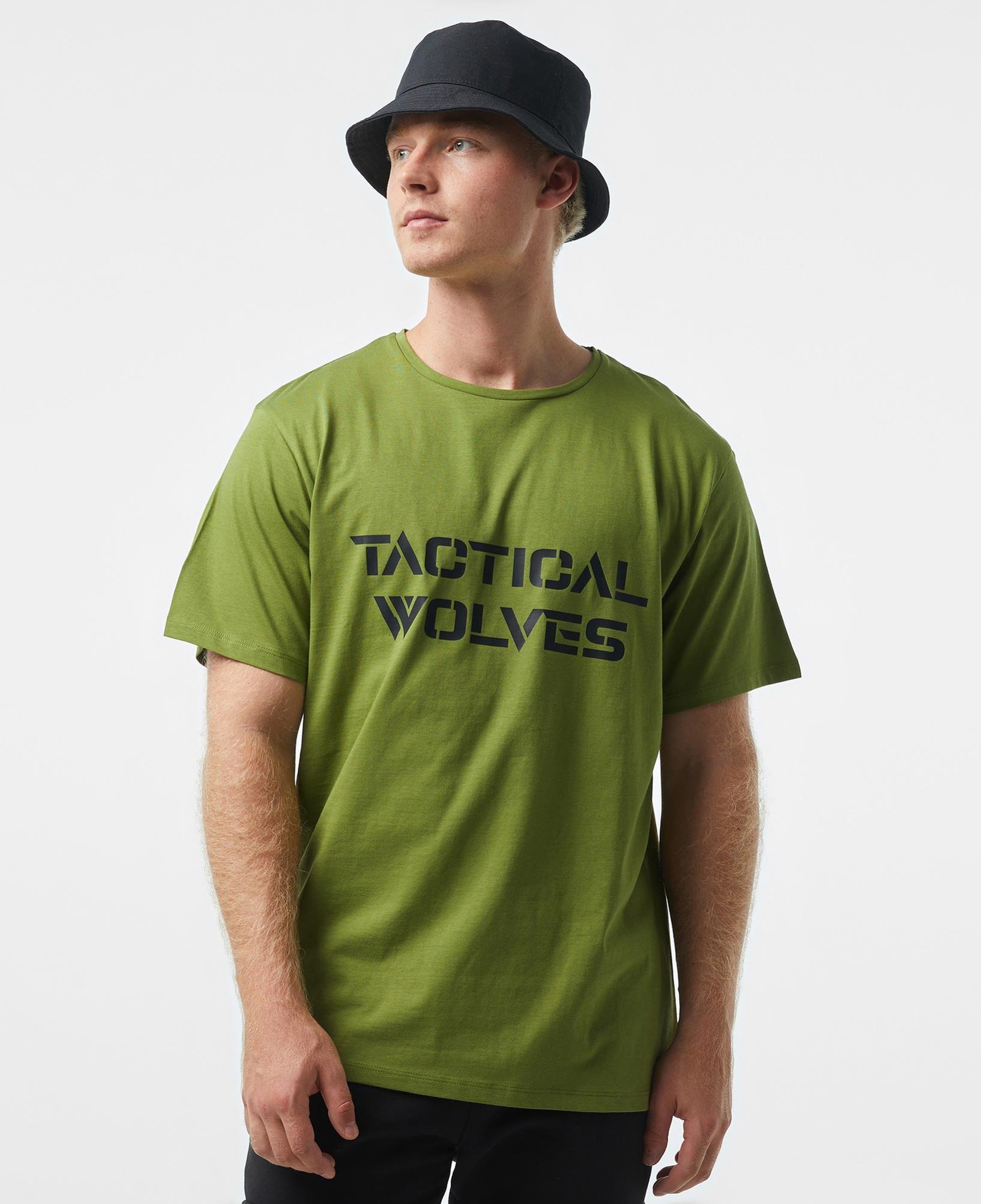 Tactical Wolves Classic Erkek Yeşil T-Shirt