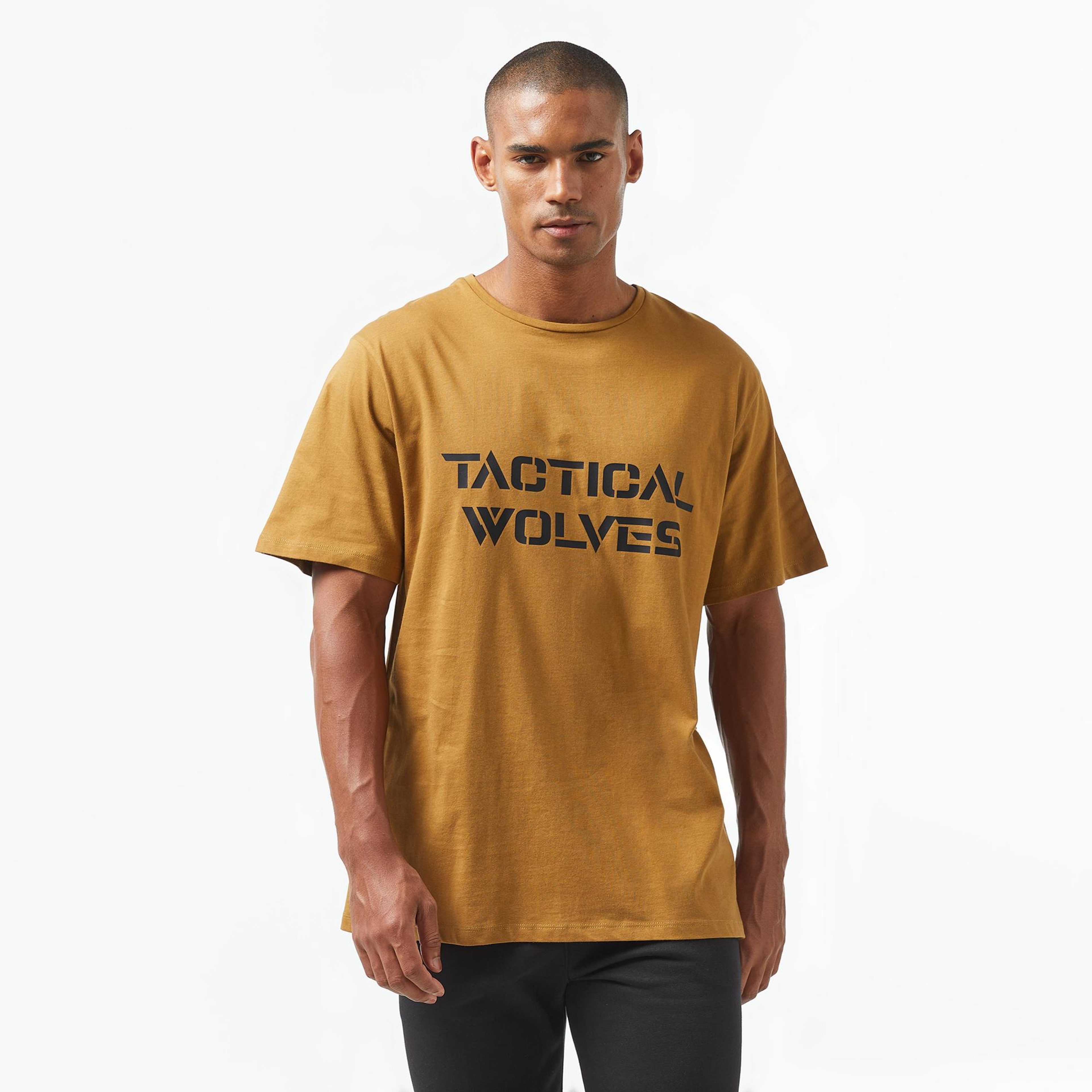 Tactical Wolves Classic Erkek Bej T-Shirt