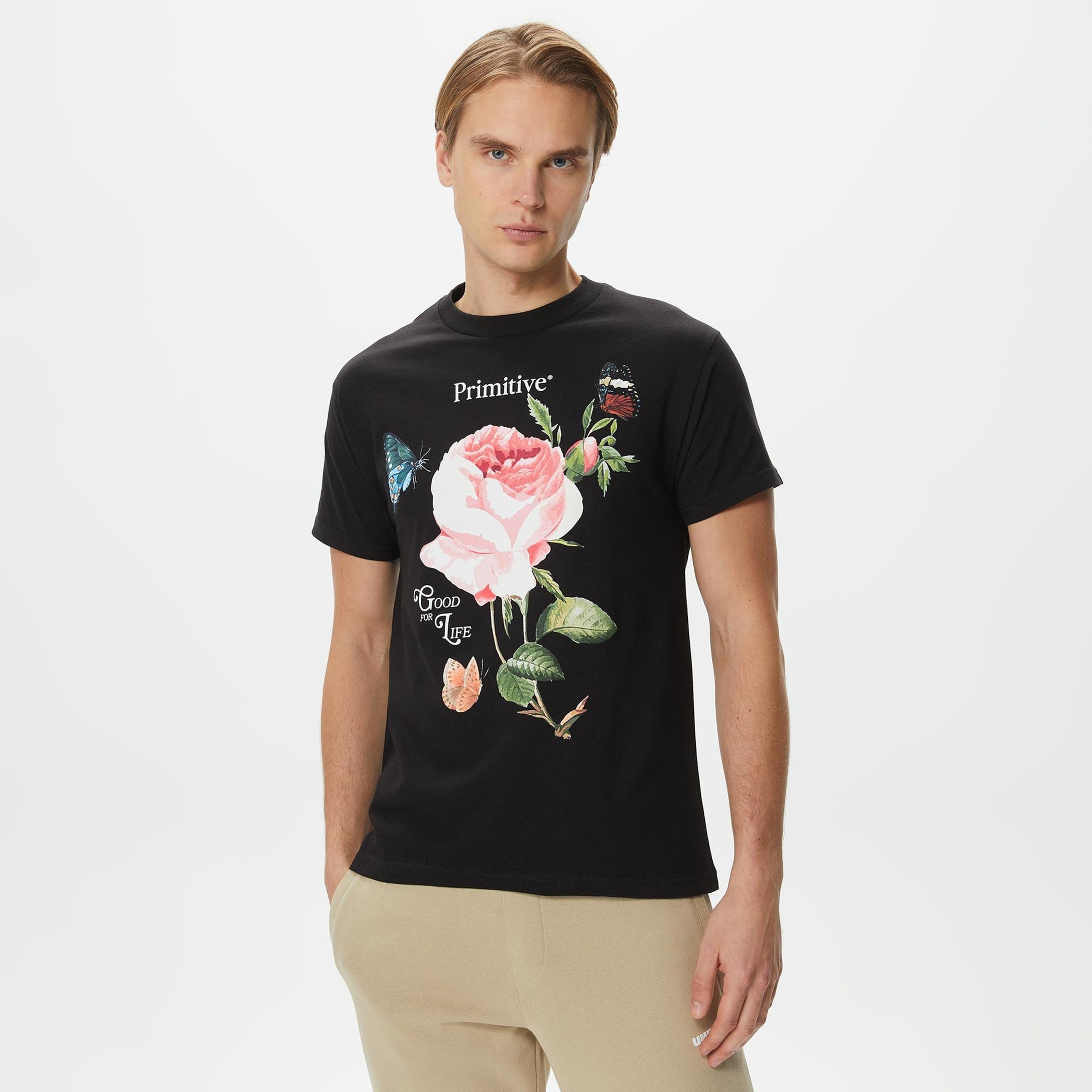 Primitive Essence Erkek Siyah T-Shirt