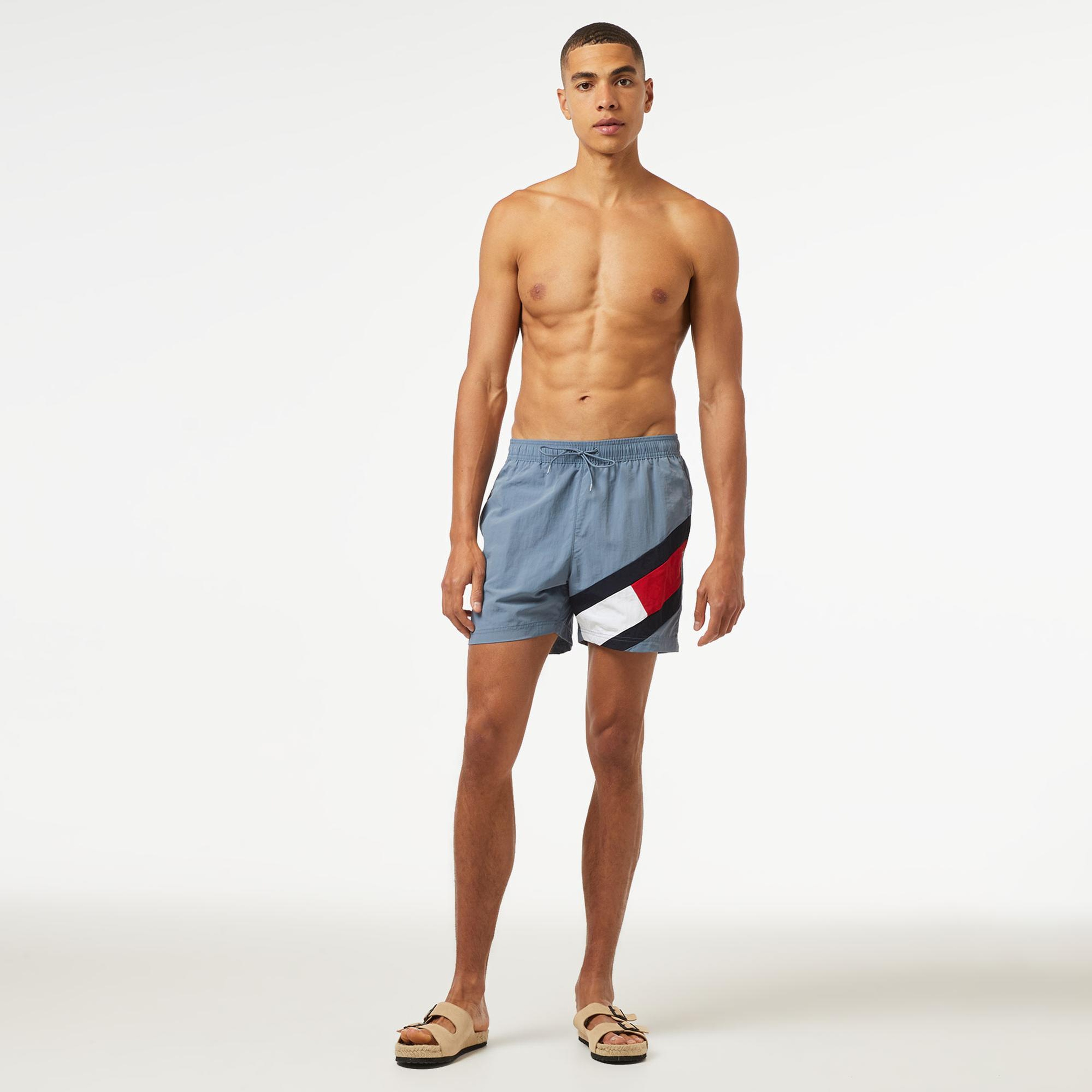 Tommy Hilfiger Sf Medium Drawstring Erkek Mavi Deniz Şortu