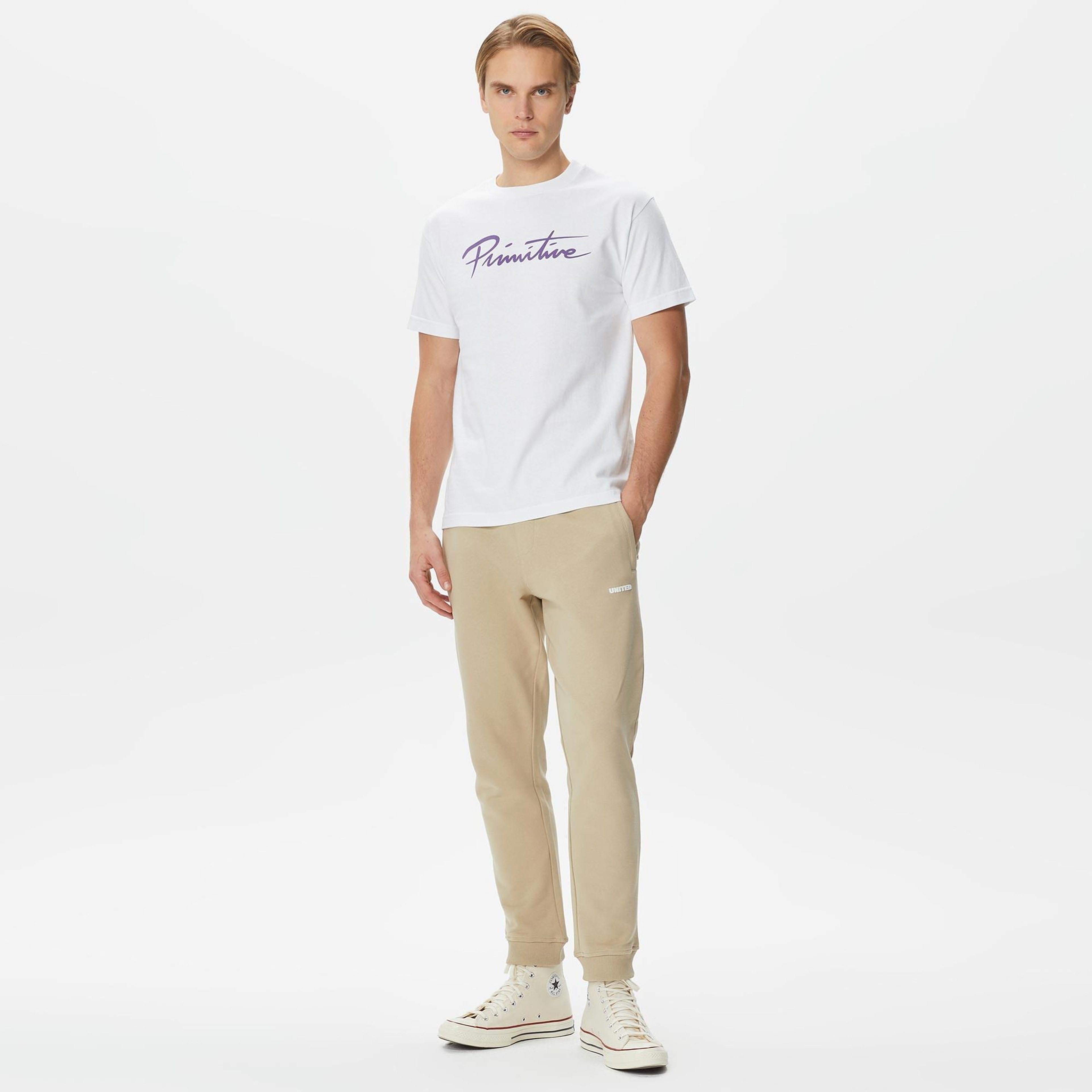Primitive Nuevo Erkek Beyaz T-Shirt