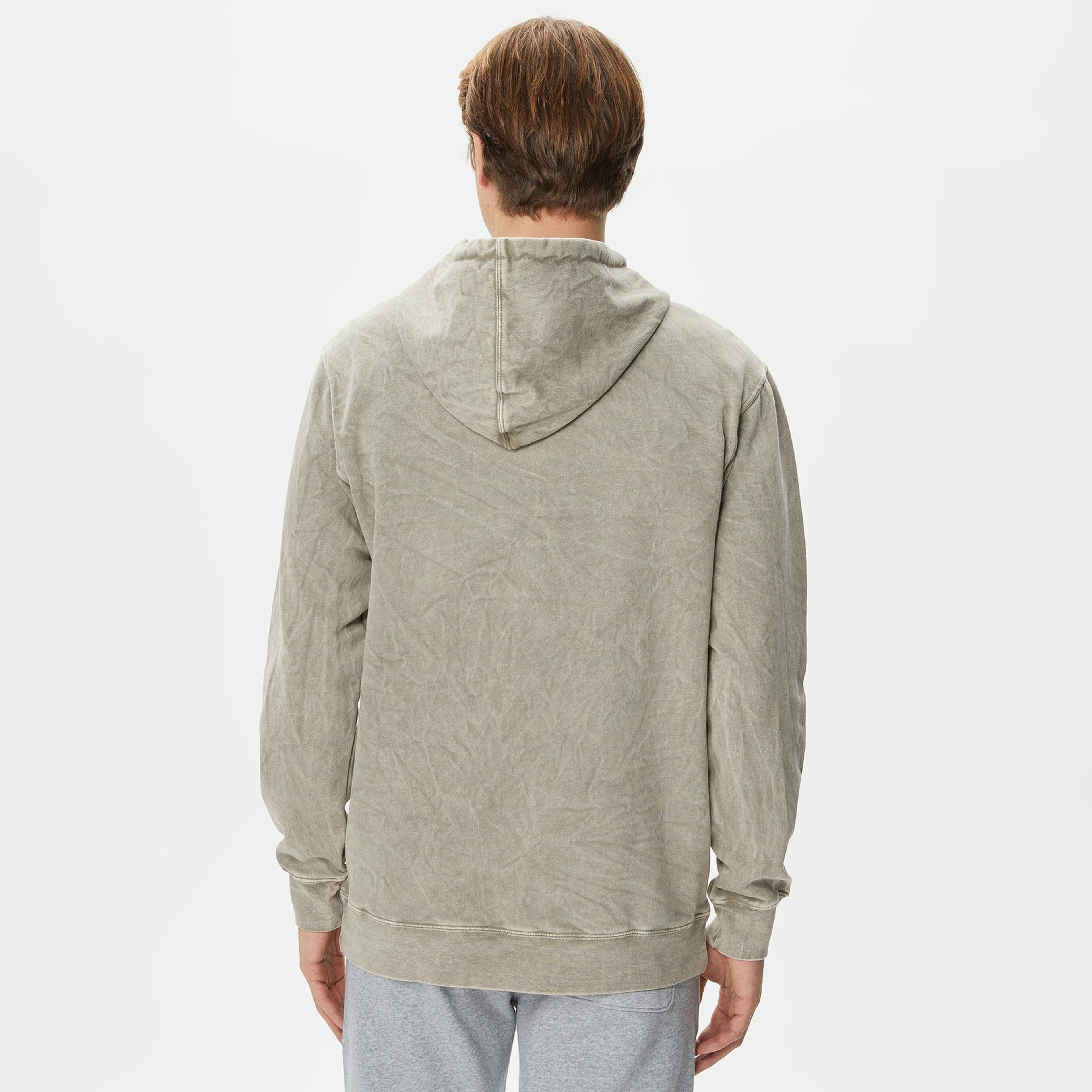 Primitive Nuevo Acid Washed Erkek Bej Hoodie