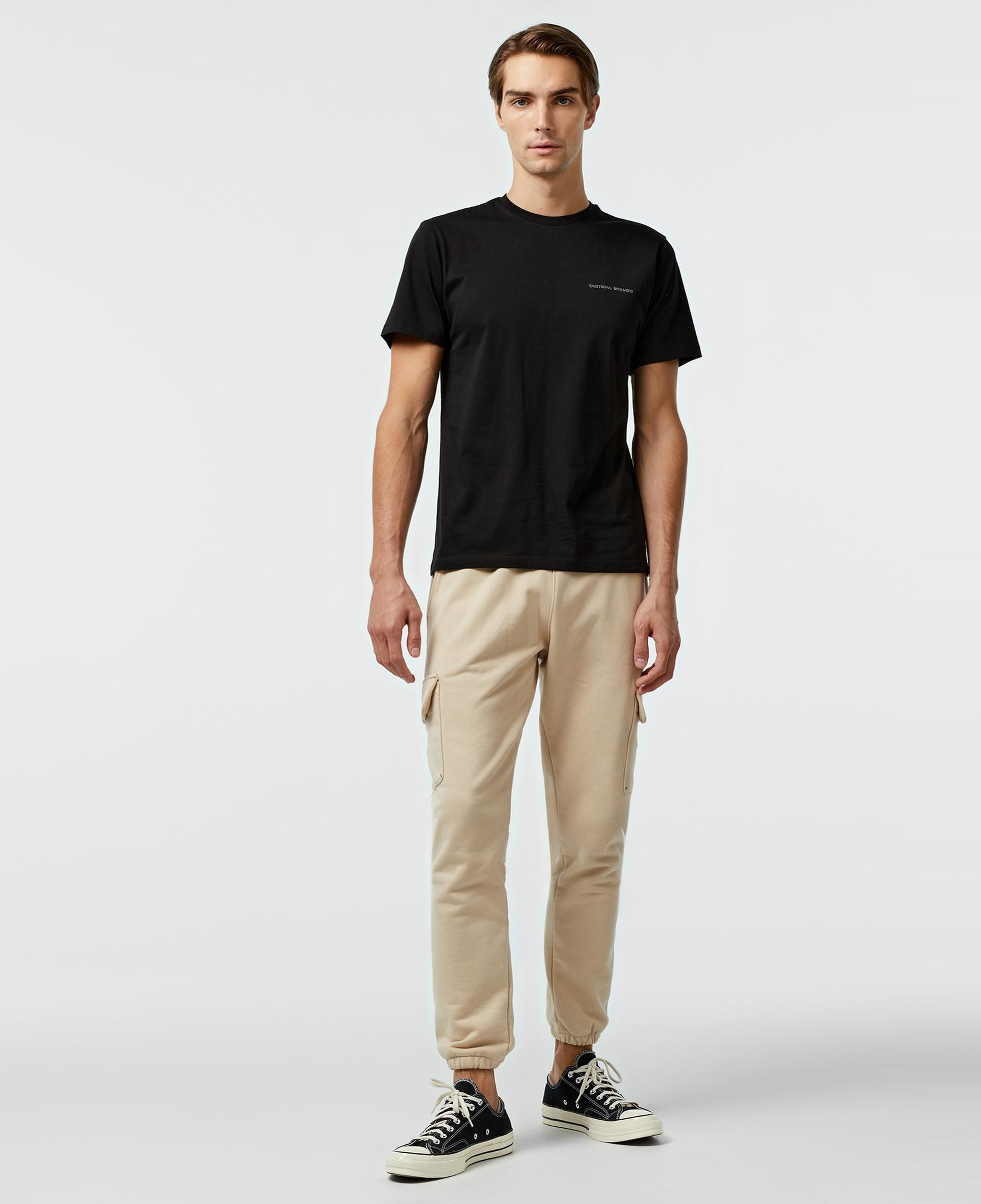 Tactical Wolves Classic Erkek Siyah T-Shirt