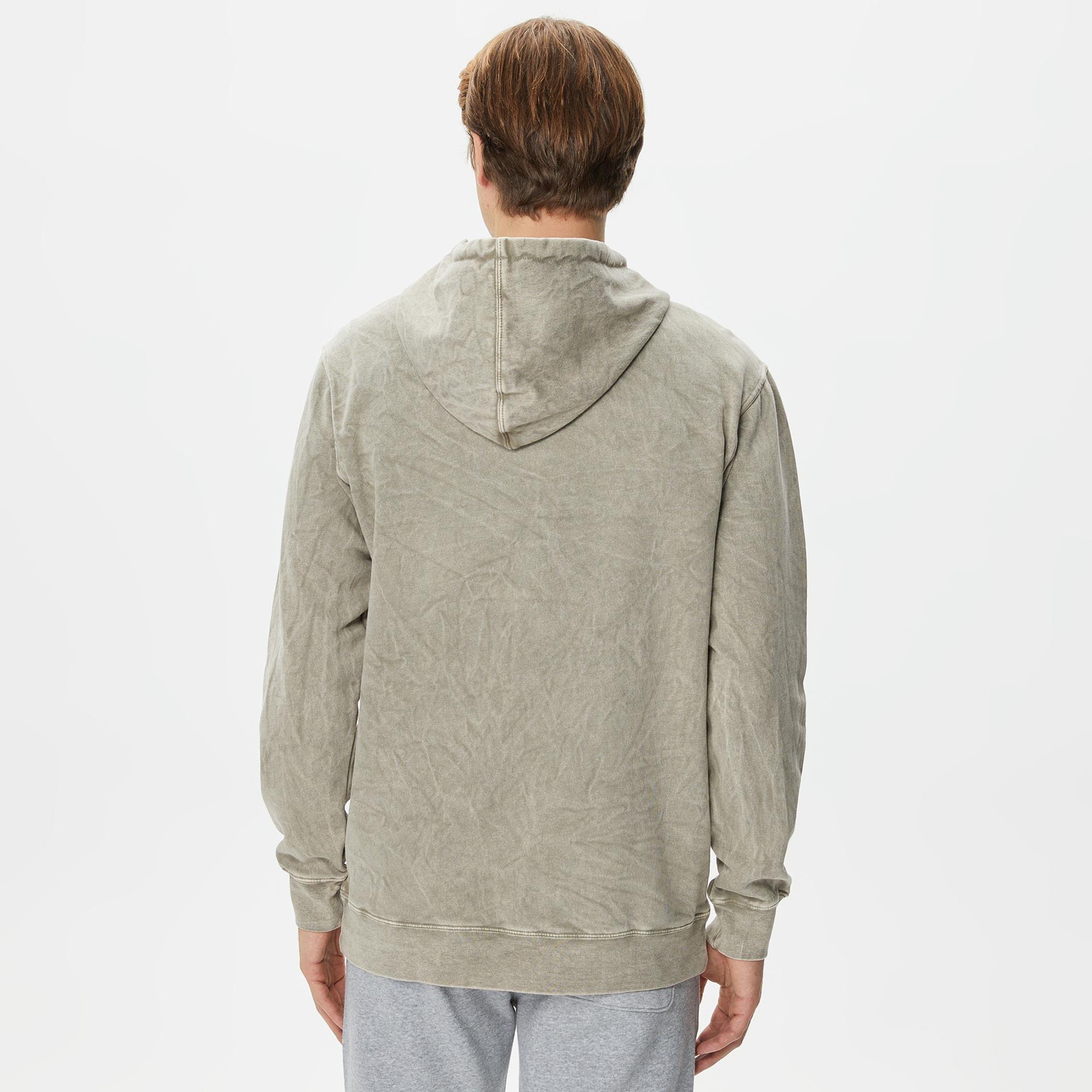 Primitive Nuevo Acid Washed Erkek Bej Hoodie