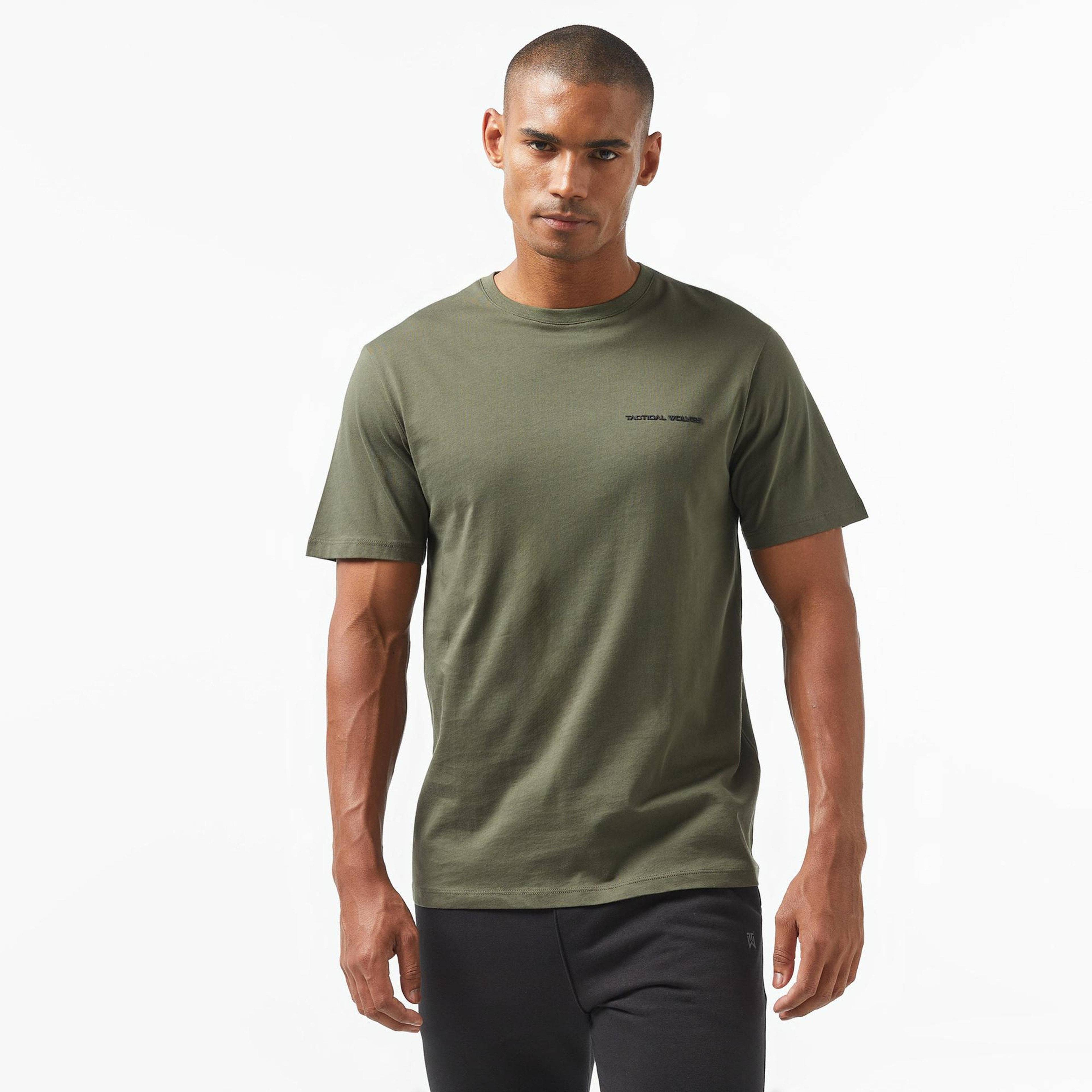 Tactical Wolves Classic Erkek Yeşil T-Shirt