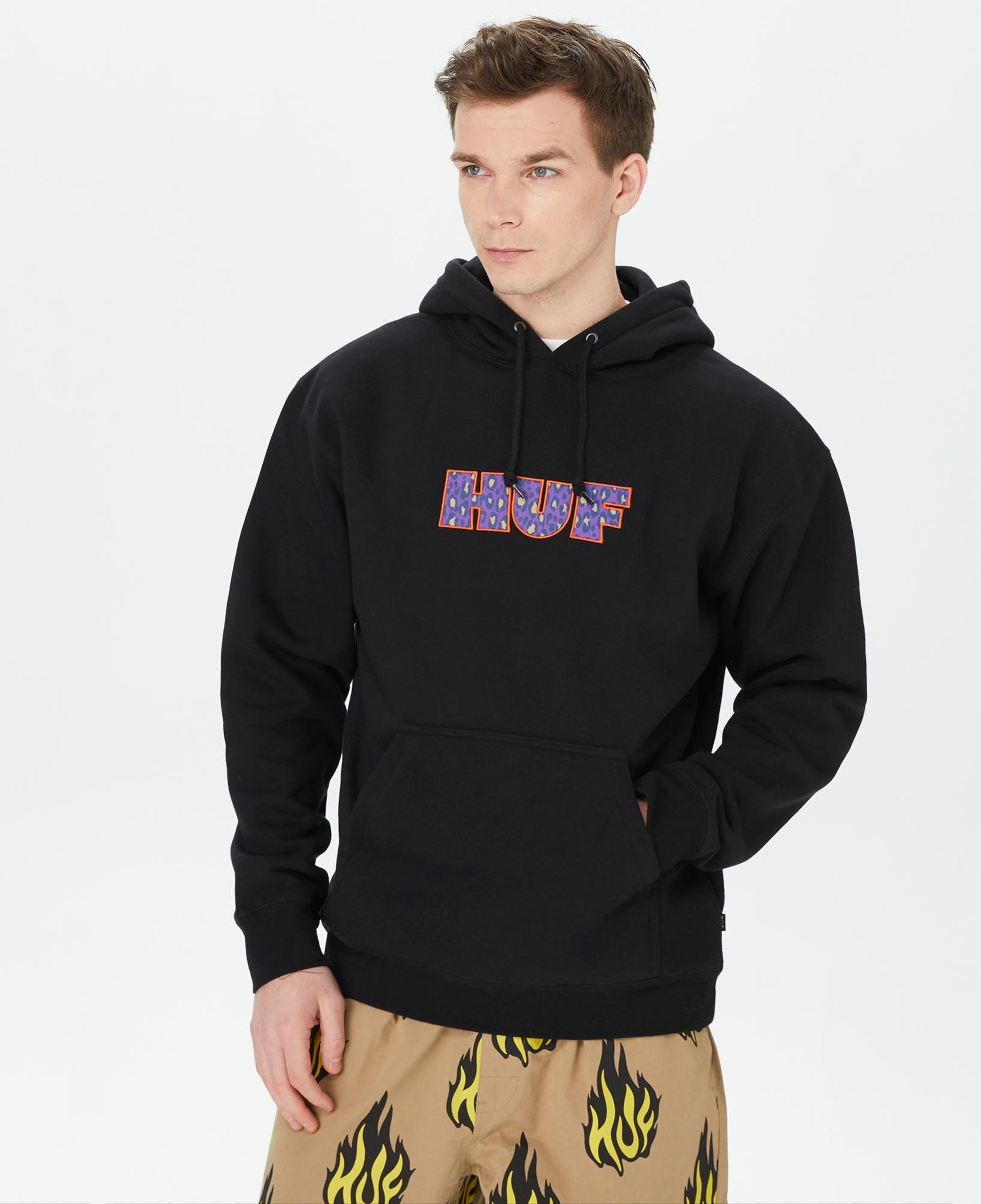 HUF Cheata Erkek Siyah Hoodie