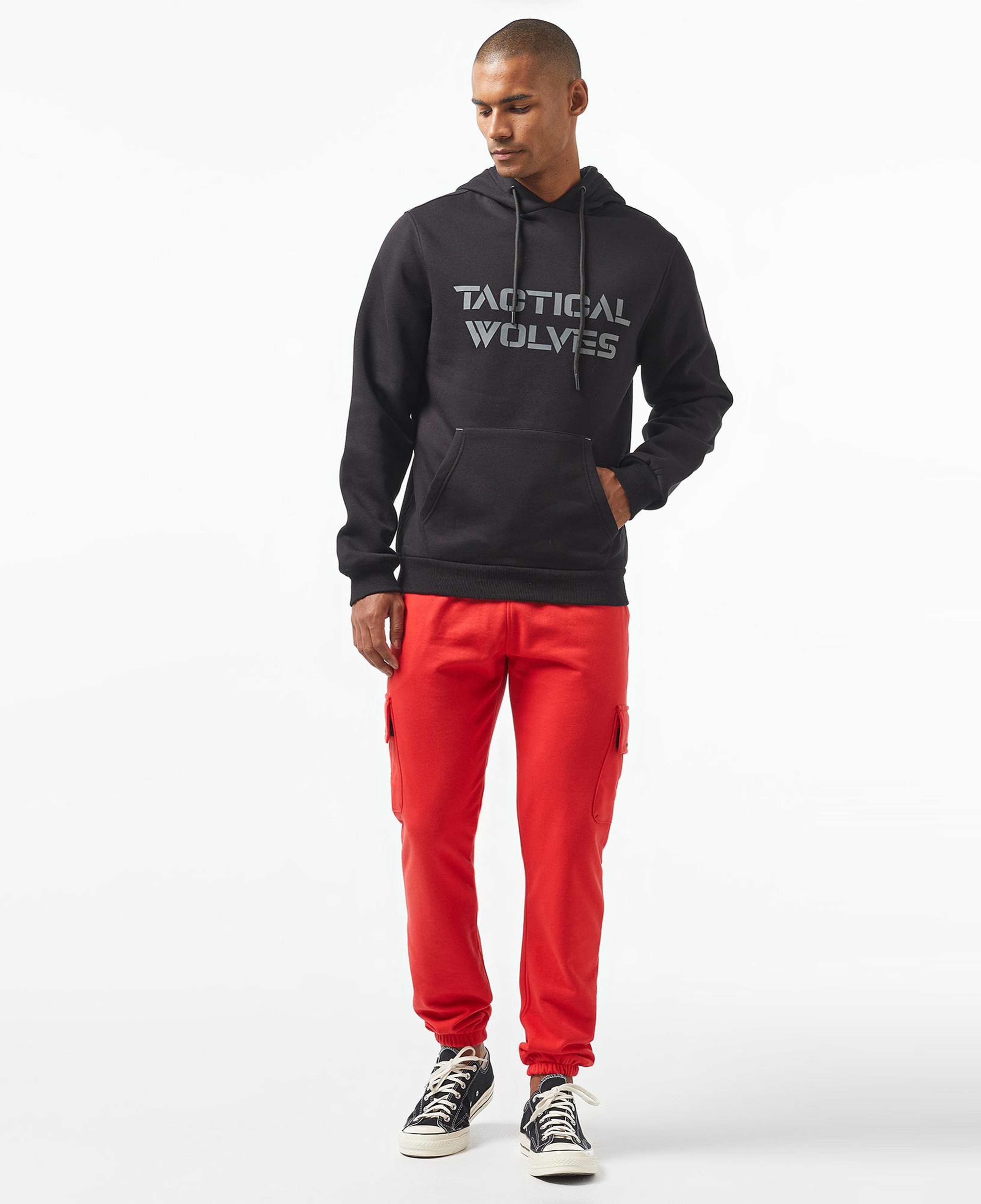 Tactical Wolves Classic Erkek Siyah Hoodie