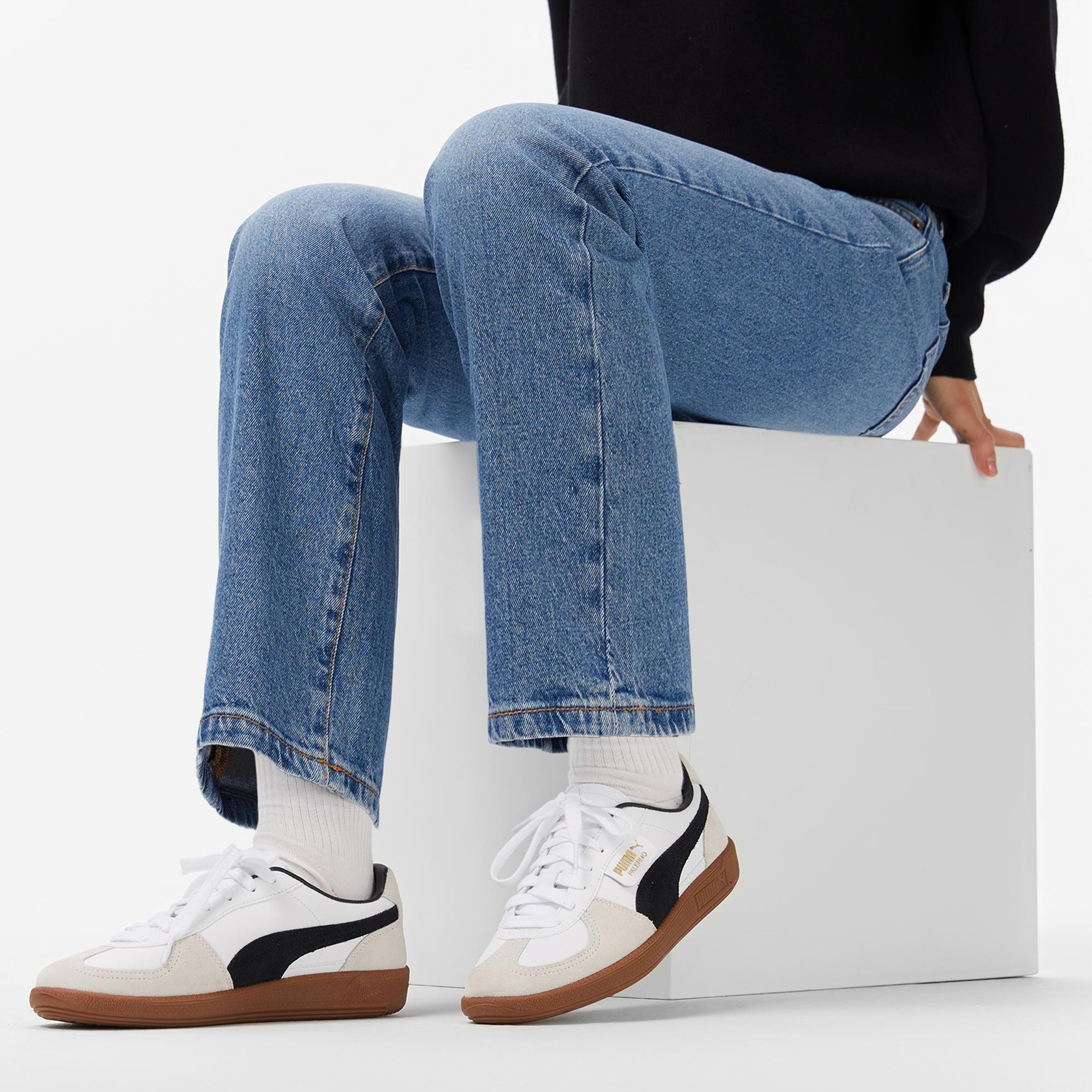 Puma Palermo Leather Unisex Beyaz Spor Ayakkabı