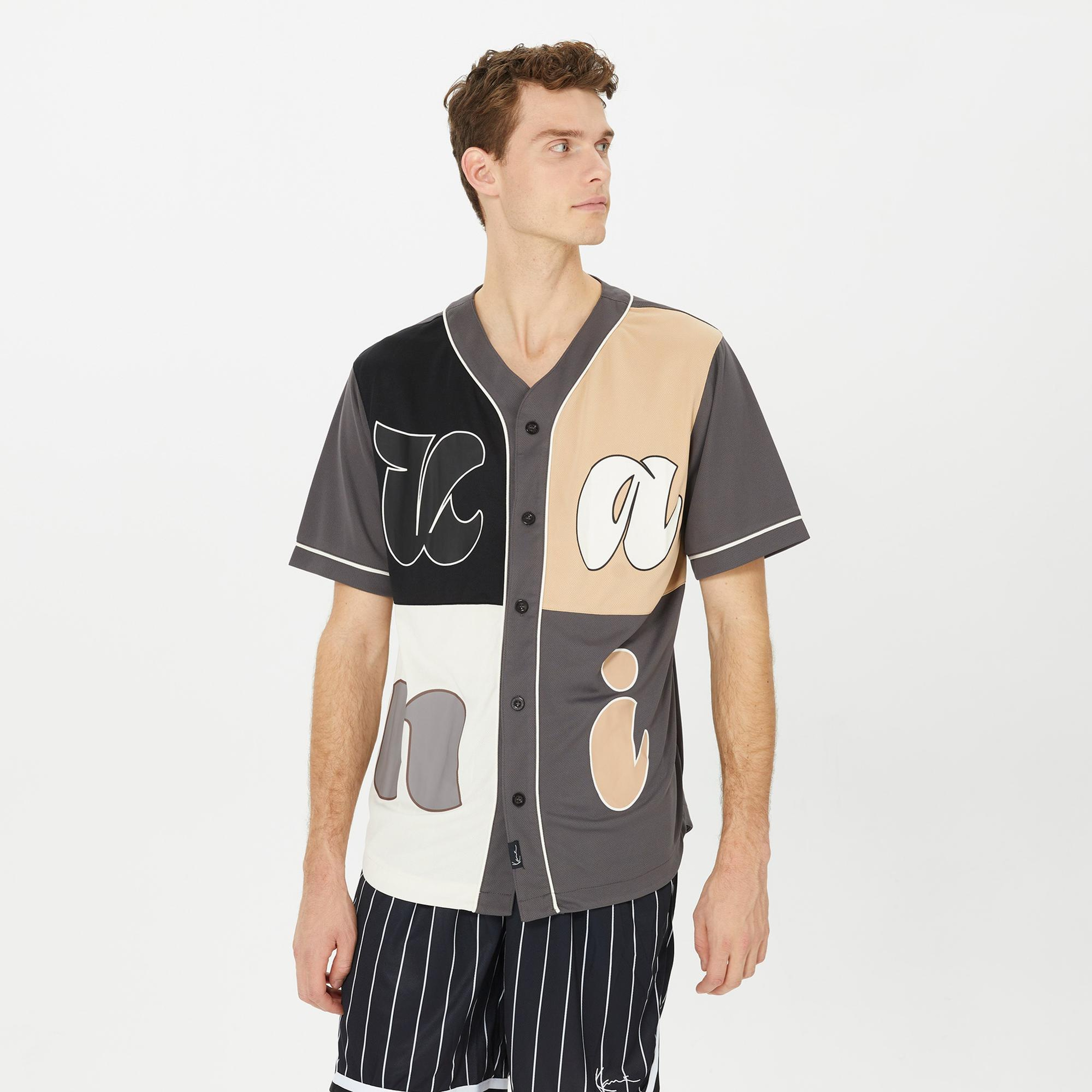 Karl Kani Signature Pinstripe Erkek Gri Gömlek