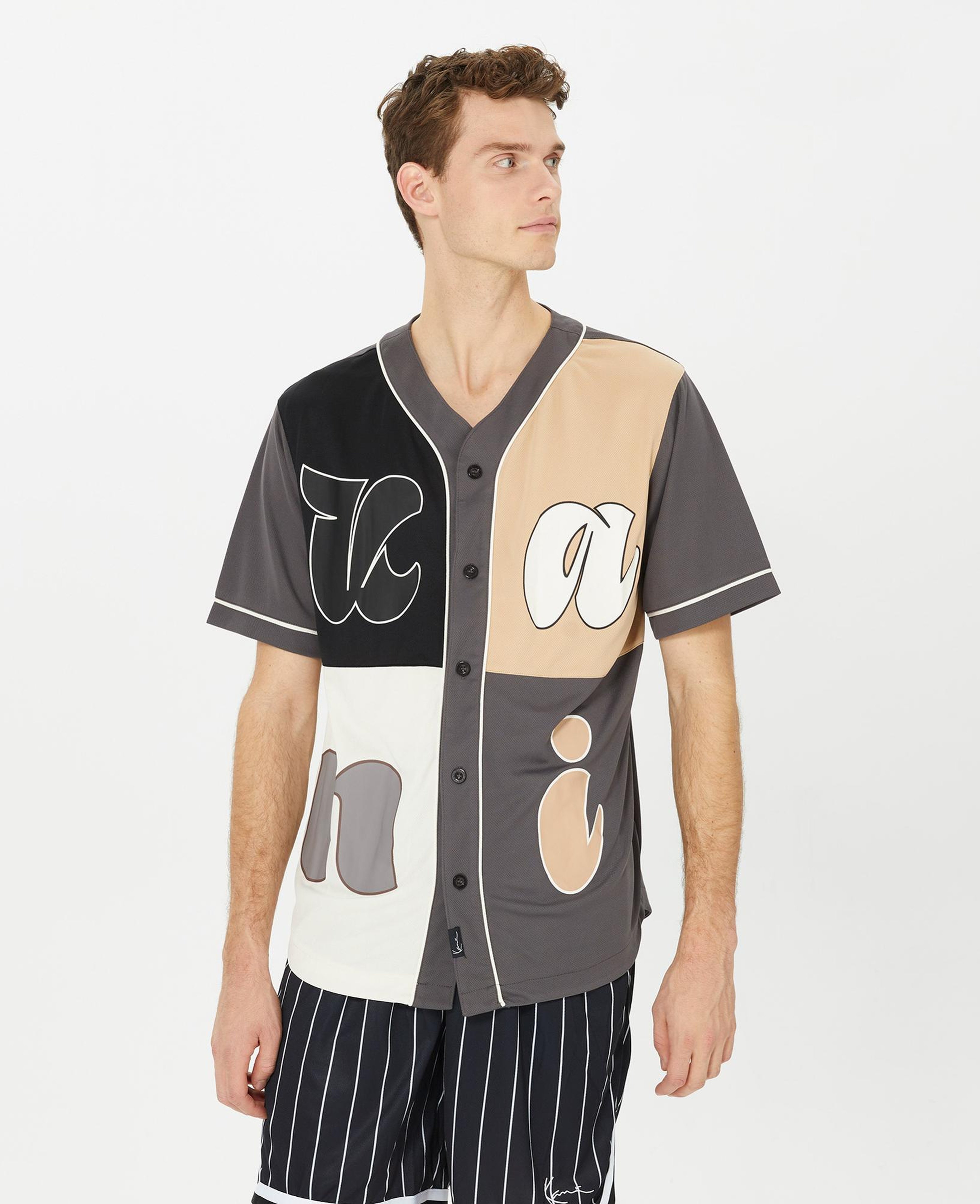 Karl Kani Signature Pinstripe Erkek Gri Gömlek