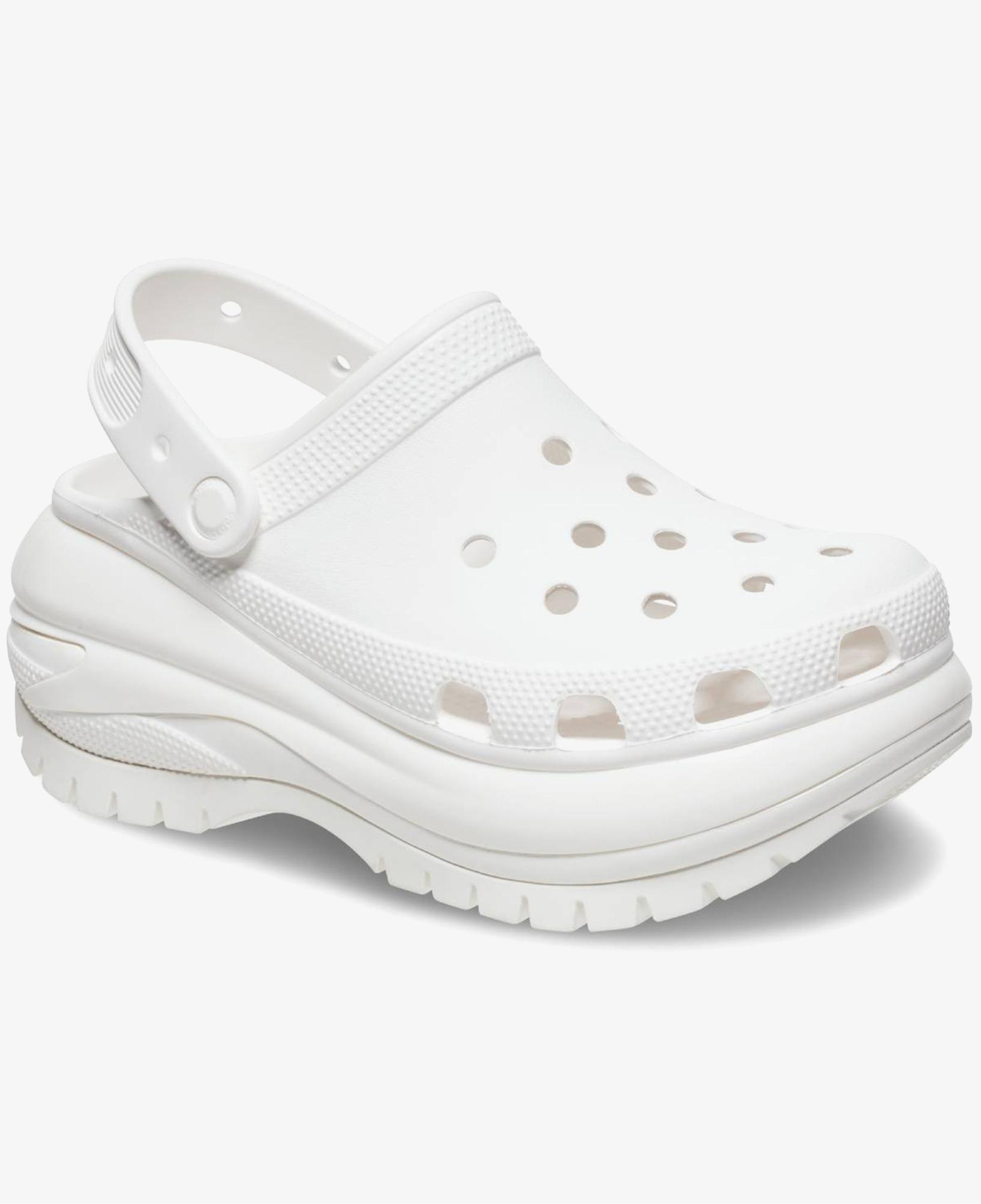 Crocs Classic Mega Crush Kadın Beyaz Terlik